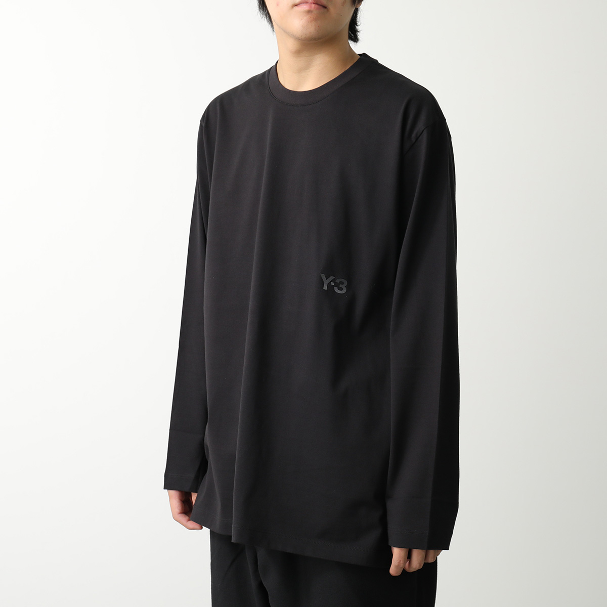 Y-3 ワイスリー Tシャツ U LS TEE ロングスリーブ ティー IW0068 メンズ 長袖 ロンT シングルジャージー ロゴ BLACK