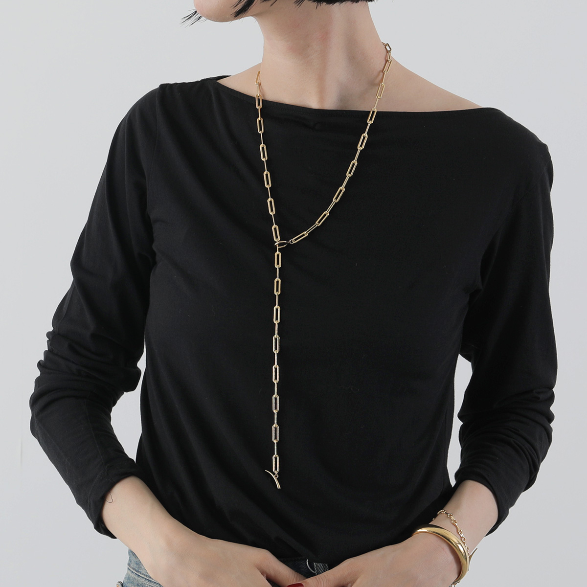 Gabriela Artigas ガブリエラアルティガス ネックレス RECTANGULAR LINK CHAIN NECKLACE レディース  チェーン アクセサリー YellowGold : 360906134 : インポートセレクトmusee - 通販 - Yahoo!ショッピング