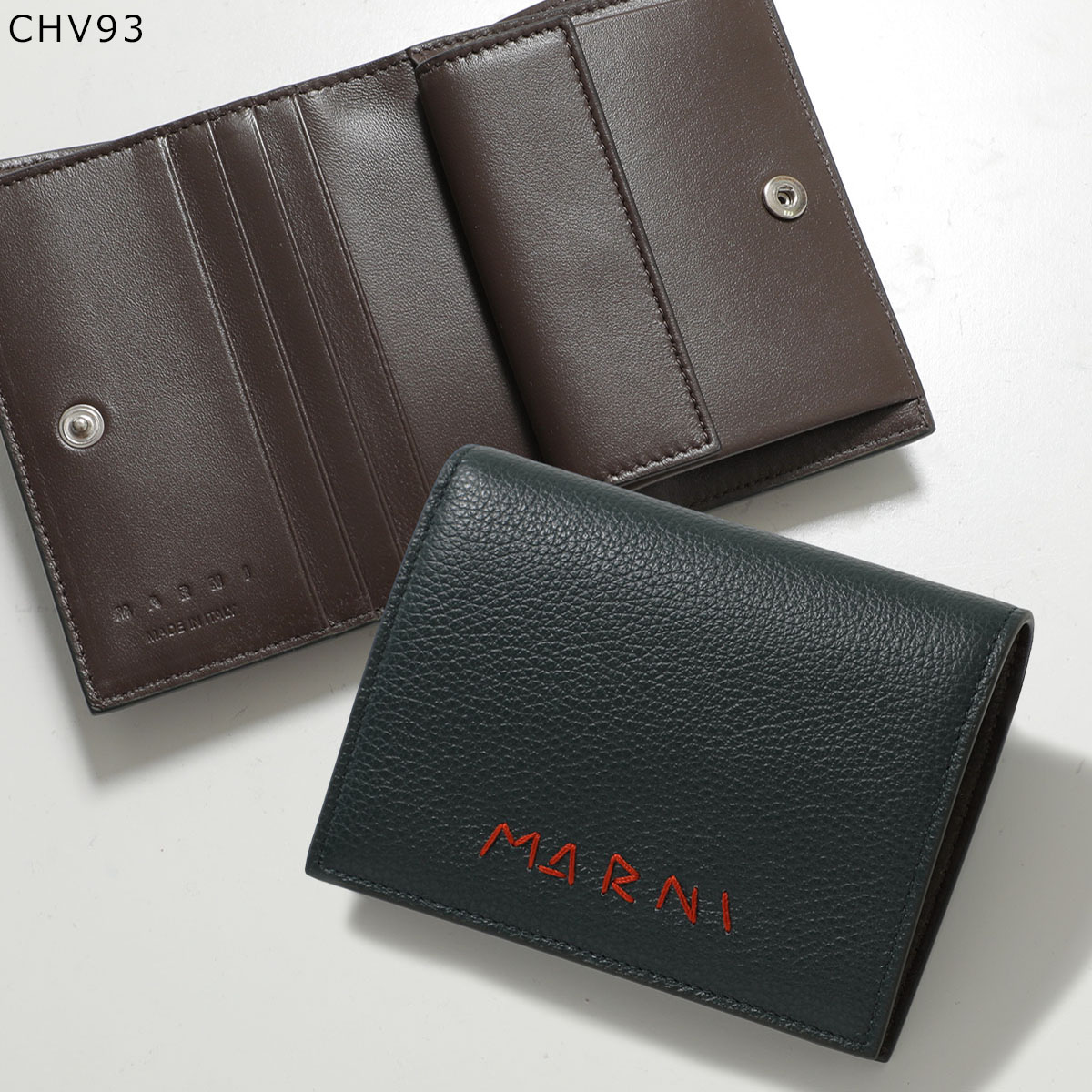 MARNI（マルニ） 二つ折り財布 PFMI0098U0 P6533 メンズ レザー ロゴ