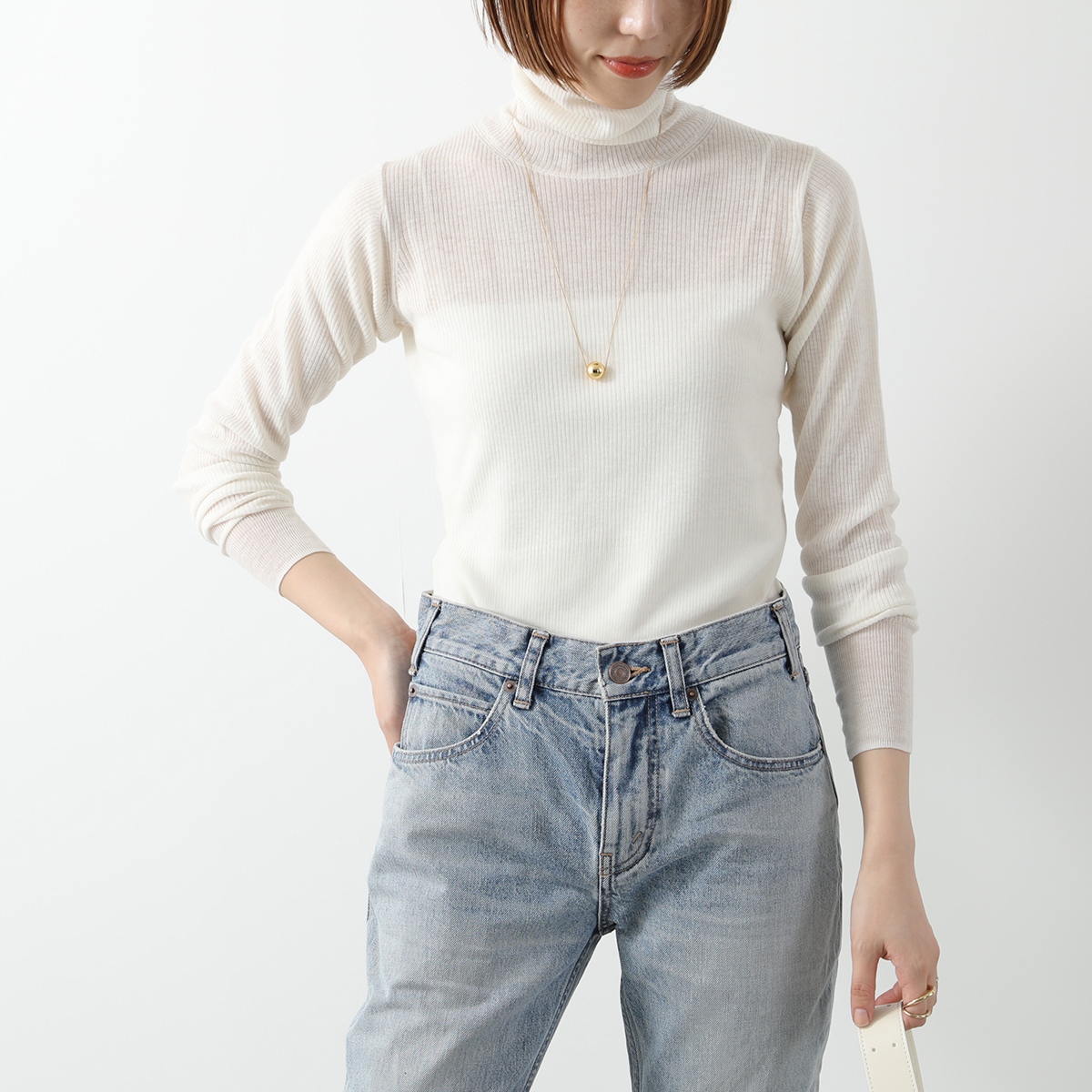 C.T.plage シーティー・プラージュ セーター Original light wool rib turtle 5540K レディース ニット リブ ウール タートルネック カラー3色