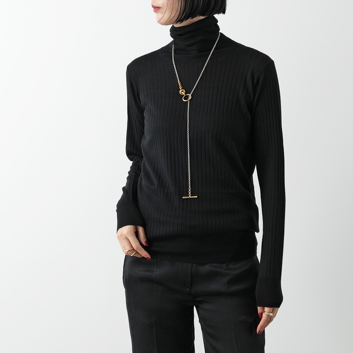 C.T.plage シーティー・プラージュ セーター Silk cashmere wide rib turtle pullover 5561K レディース ニット リブ 長袖 タートルネック カラー5色