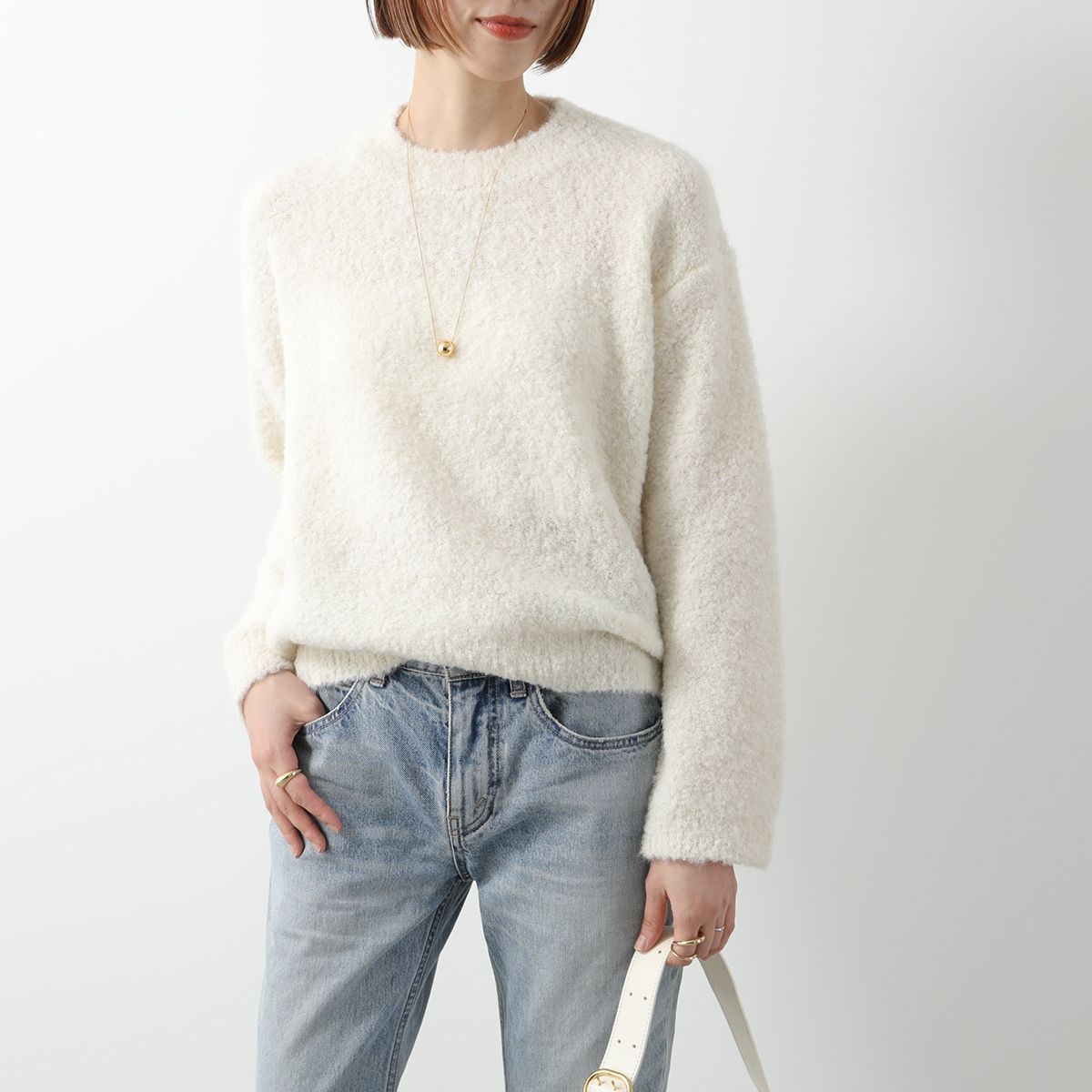 C.T.plage シーティー・プラージュ セーター CT24320 レディース クルーネック プルオーバー ニット 長袖 カラー3色