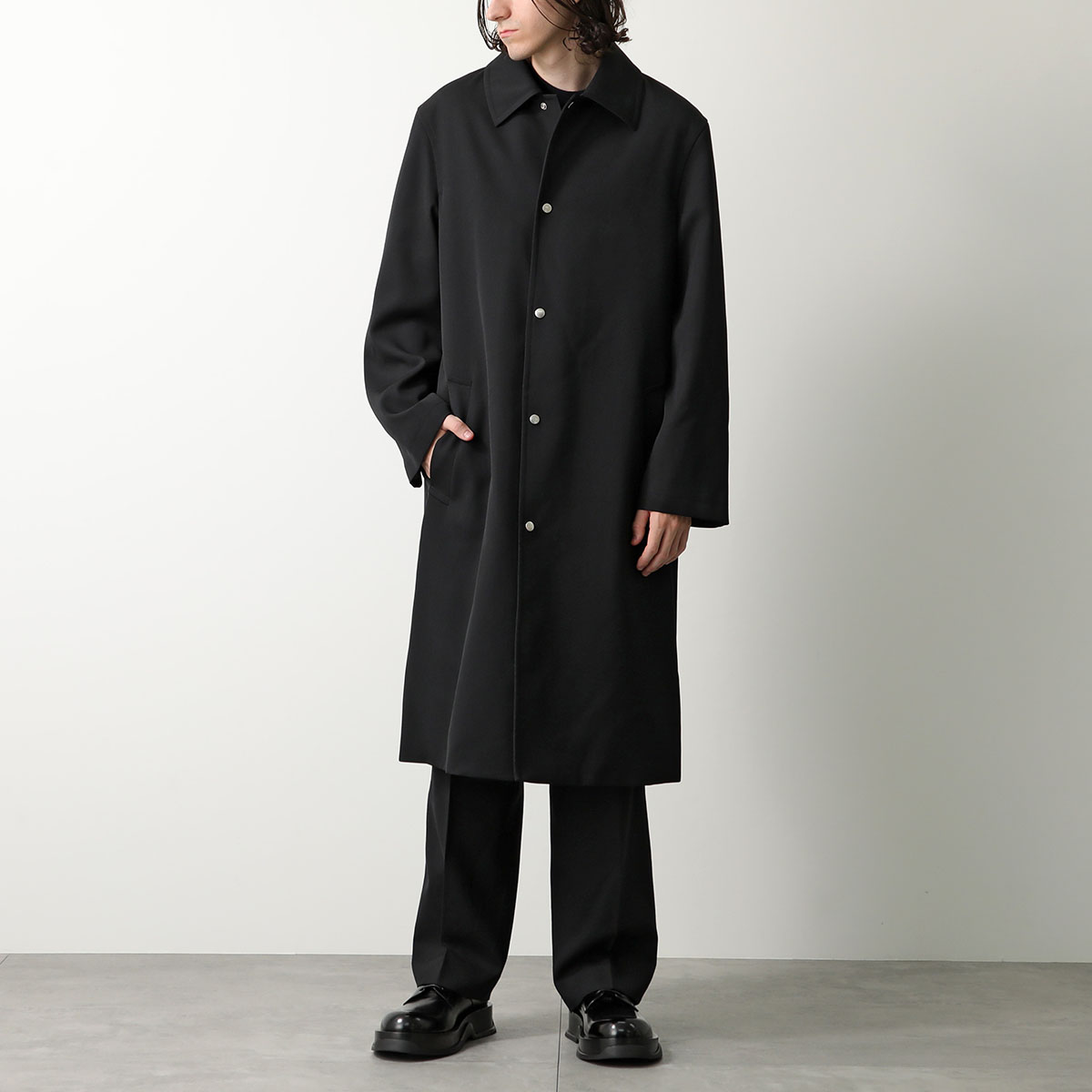 JIL SANDER ジルサンダー コート WORDROBE W SPORT COAT 04 ワードローブ J23AA0006 J40002 メンズ  ステンカラー ロング丈 GABA ウールギャバジン