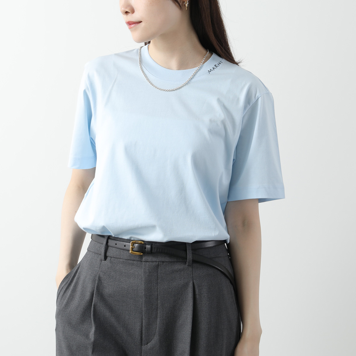 MARNI マルニ Tシャツ【1枚単品】THJE0211X2 UTCZ68 レディース 半袖 カット...