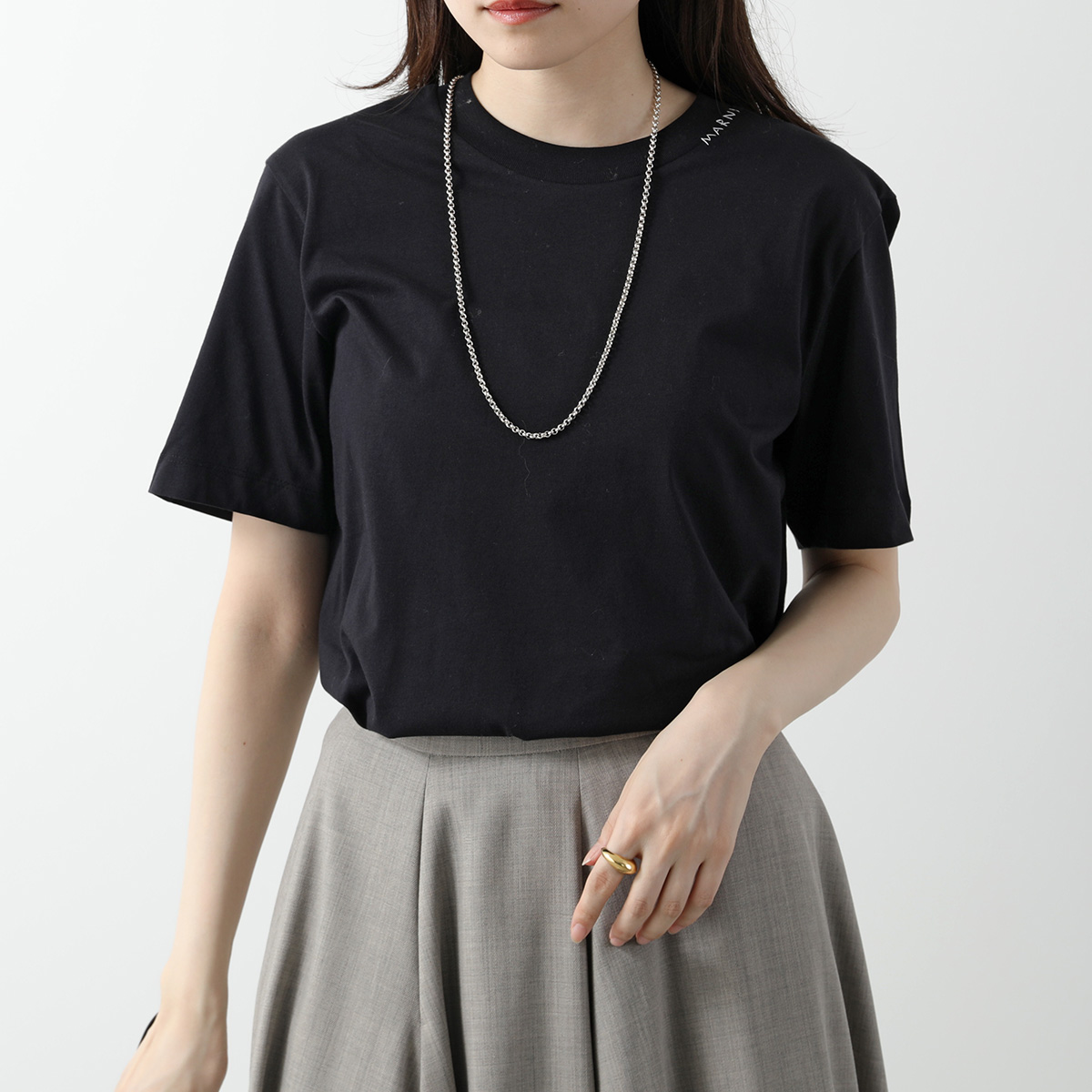 MARNI マルニ Tシャツ【1枚単品】THJE0211X2 UTCZ68 レディース 半袖 カット...