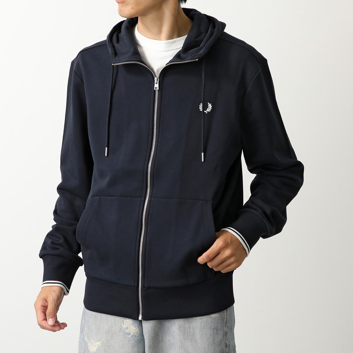 FRED PERRY（フレッドペリー） パーカー HOODED ZIP THROUGH