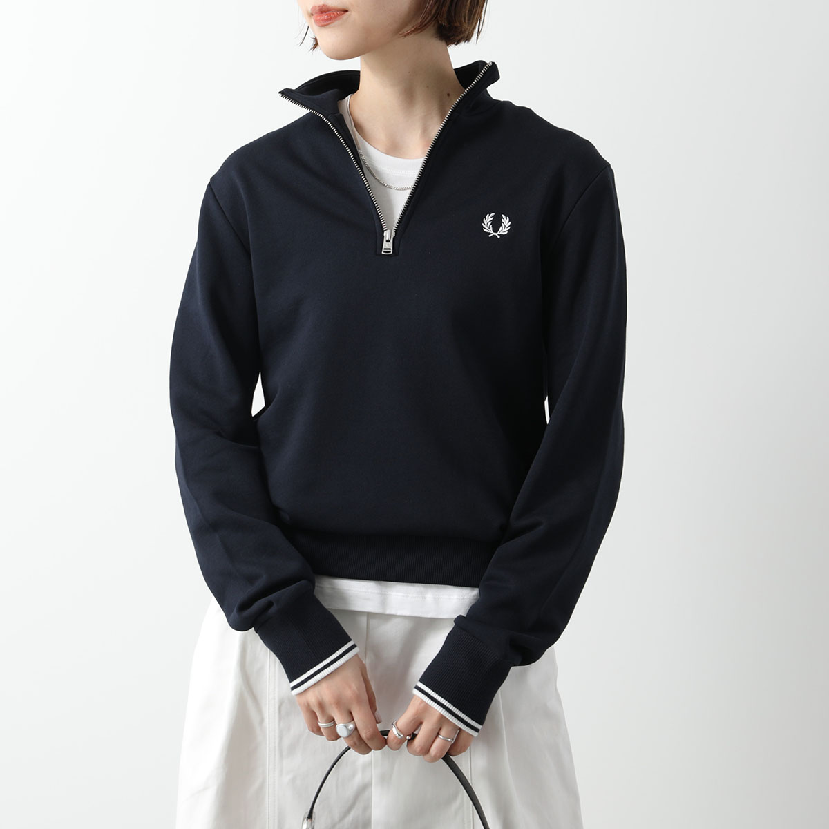 FRED PERRY（フレッドペリー） トレーナー HALF ZIP SWEATSHIRT M3574