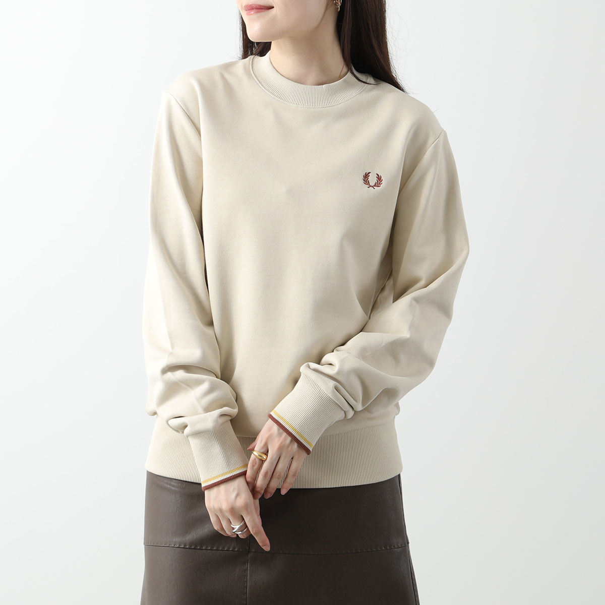 FRED PERRY フレッドペリー トレーナー CREW NECK SWEATSHIRT M7535 メンズ スウェット 長袖 クルーネック  ローレルリース刺繍 カラー6色