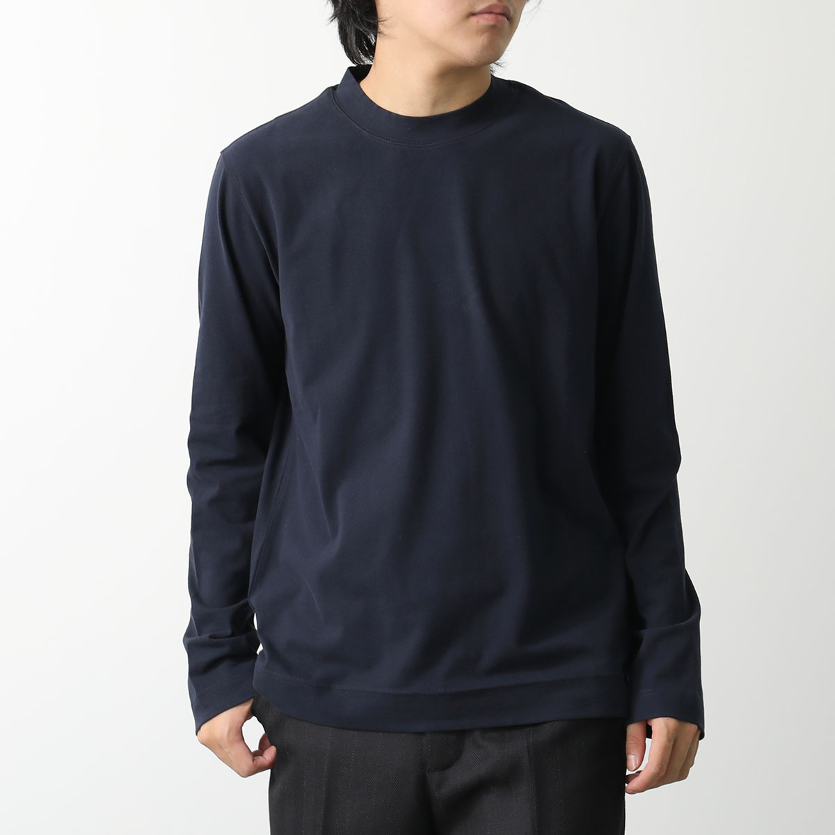 CIRCOLO1901 チルコロ1901 Tシャツ ブラック CN4717 02 CIRCOLO 1901 チルコロ カットソー モックネック ハイネック
