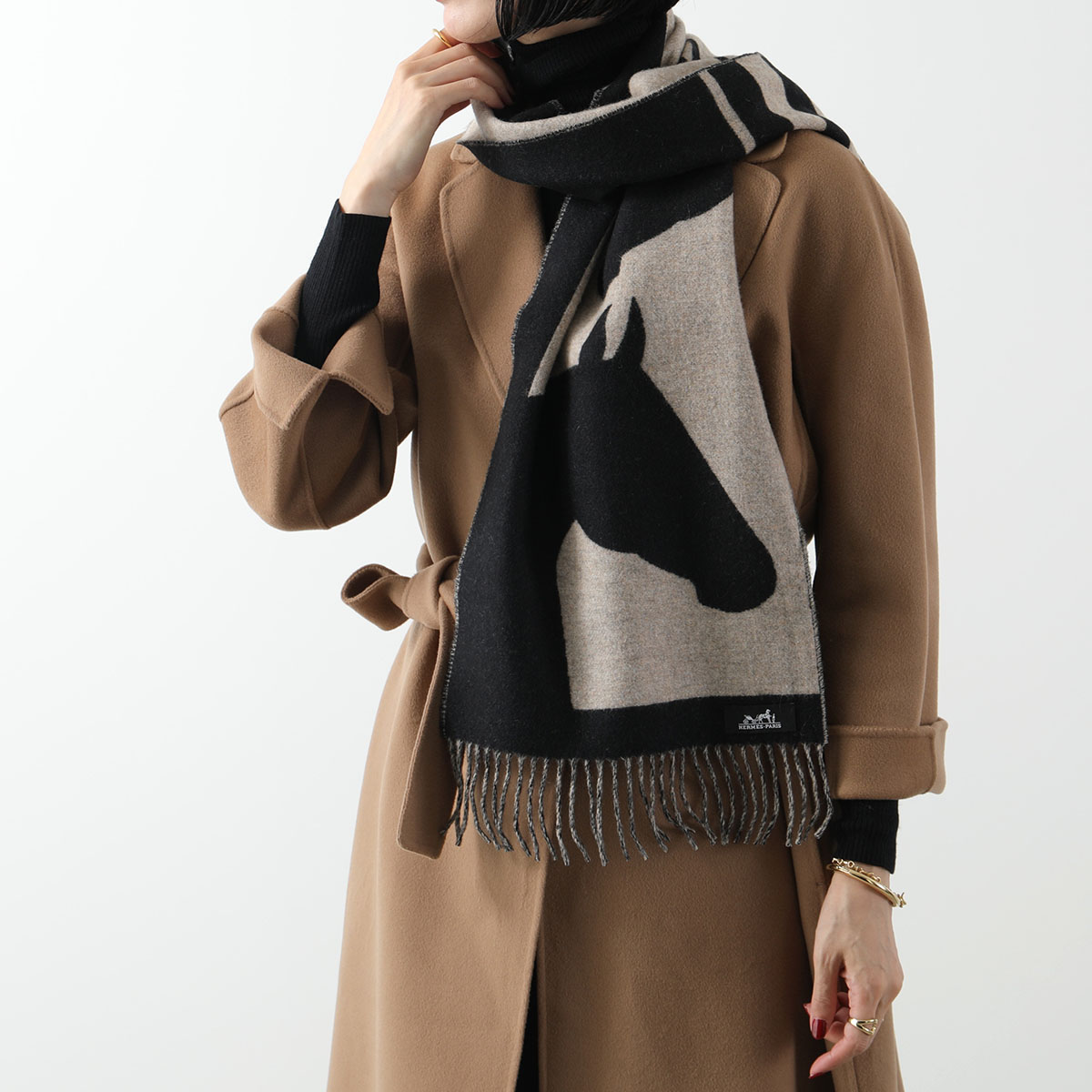 HERMES エルメス マフラー 140×30 ラブストーリー H254043S