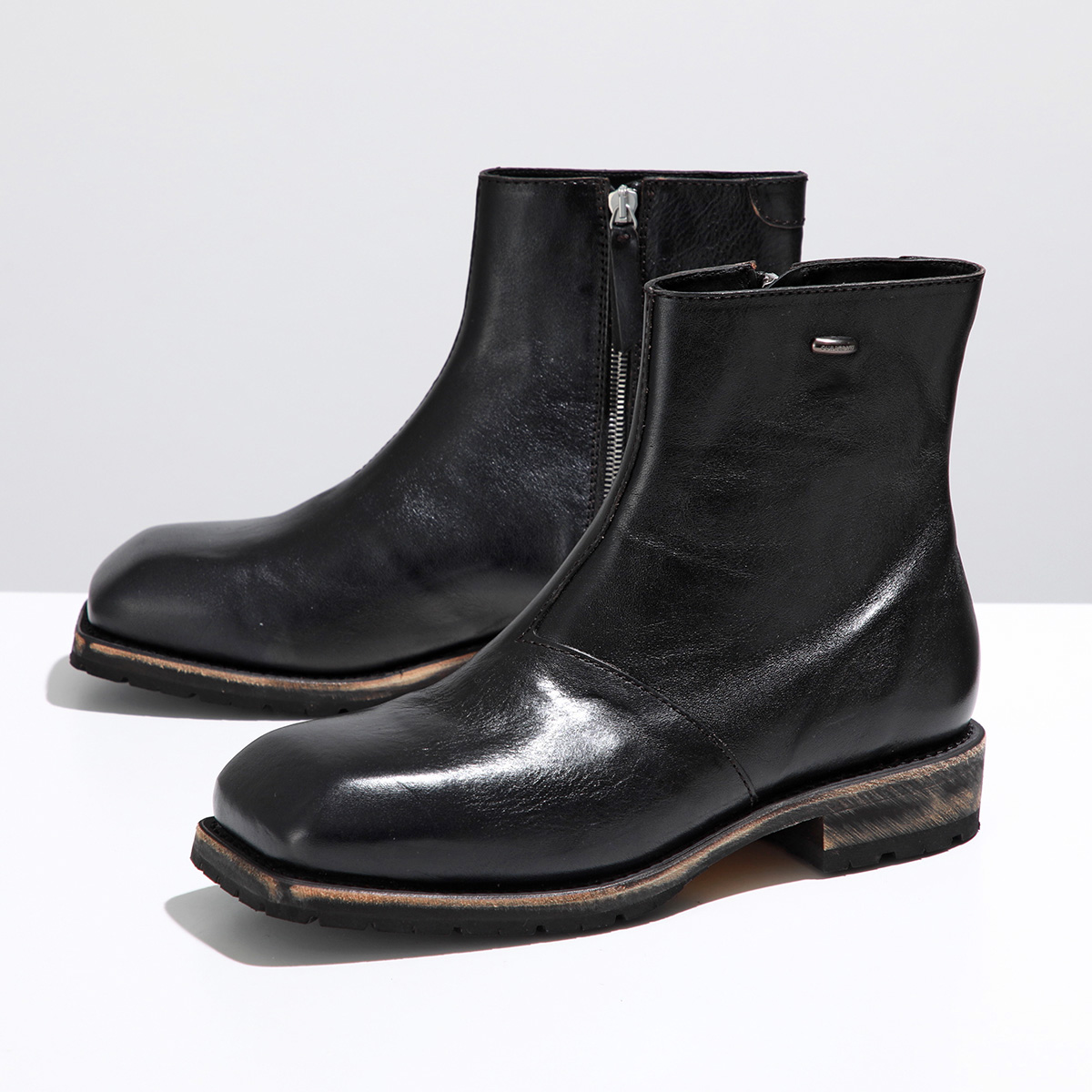 OUR LEGACY アワーレガシー ショートブーツ ENGINE BOOT エンジン A4247EDB メンズ レザー ビブラムソール シューズ 靴  DEEP-BLACK-LEATHER