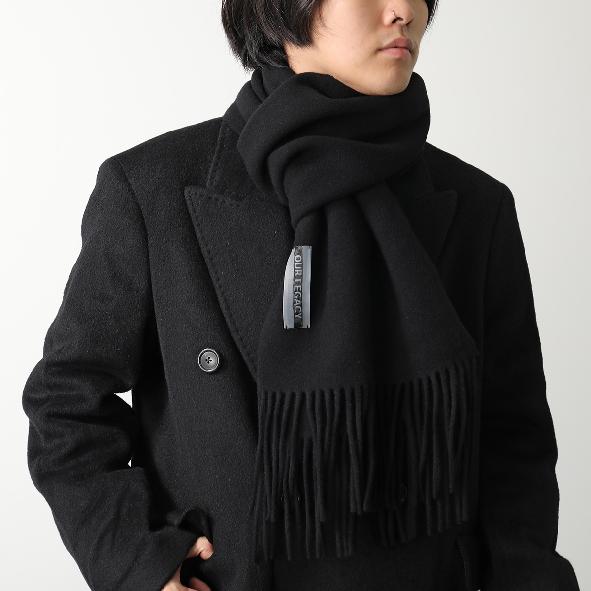 OUR LEGACY アワーレガシー マフラー ESTATE SCARF A4248EAB メンズ ウール ロゴ ストール スカーフ フリンジ  BLACK-DOUBLE-WOOL : 360927147 : インポートセレクトmusee - 通販 - Yahoo!ショッピング