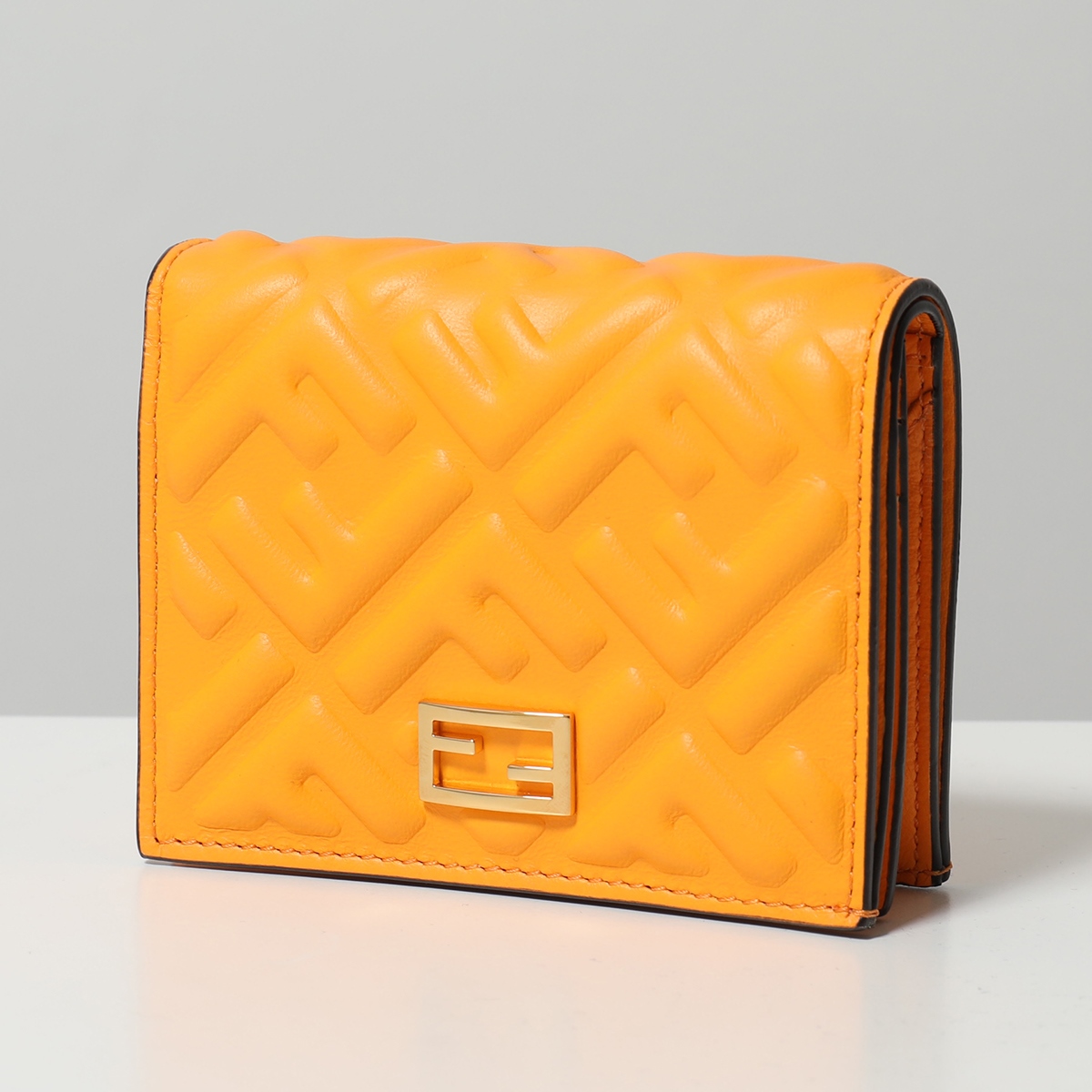 FENDI フェンディ 二つ折り財布 BAGUETTE バゲット 8M0420 AAJD レディース スモール FFロゴ ミニ財布 レザー カラー2色