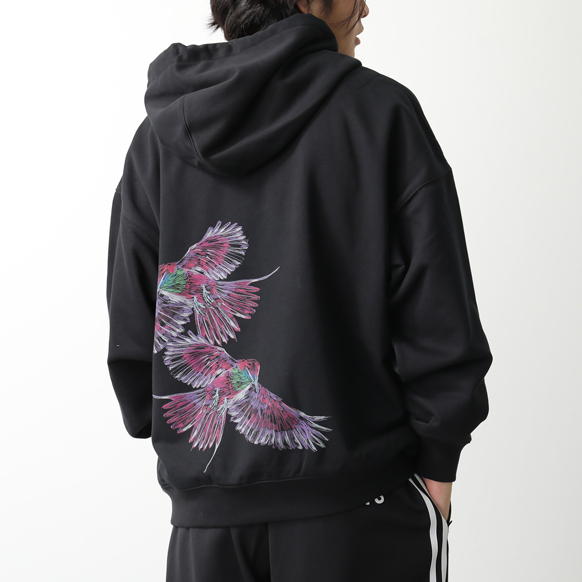 Y-3 ワイスリー フーディー GFX HOODIE IX0403 メンズ パーカー グラフィック パーカー プルオーバー ロゴ BLACK