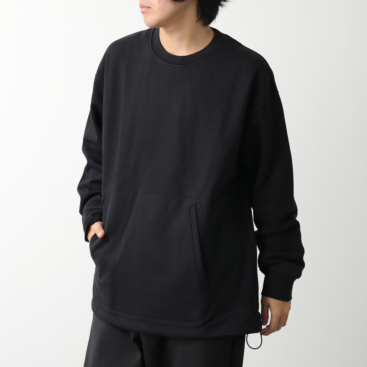 Y-3 ワイスリー トレーナー LOOSE CREW IX0396 メンズ スウェット クルーネック オーバーサイズ パウチポケット ロゴ BLACK