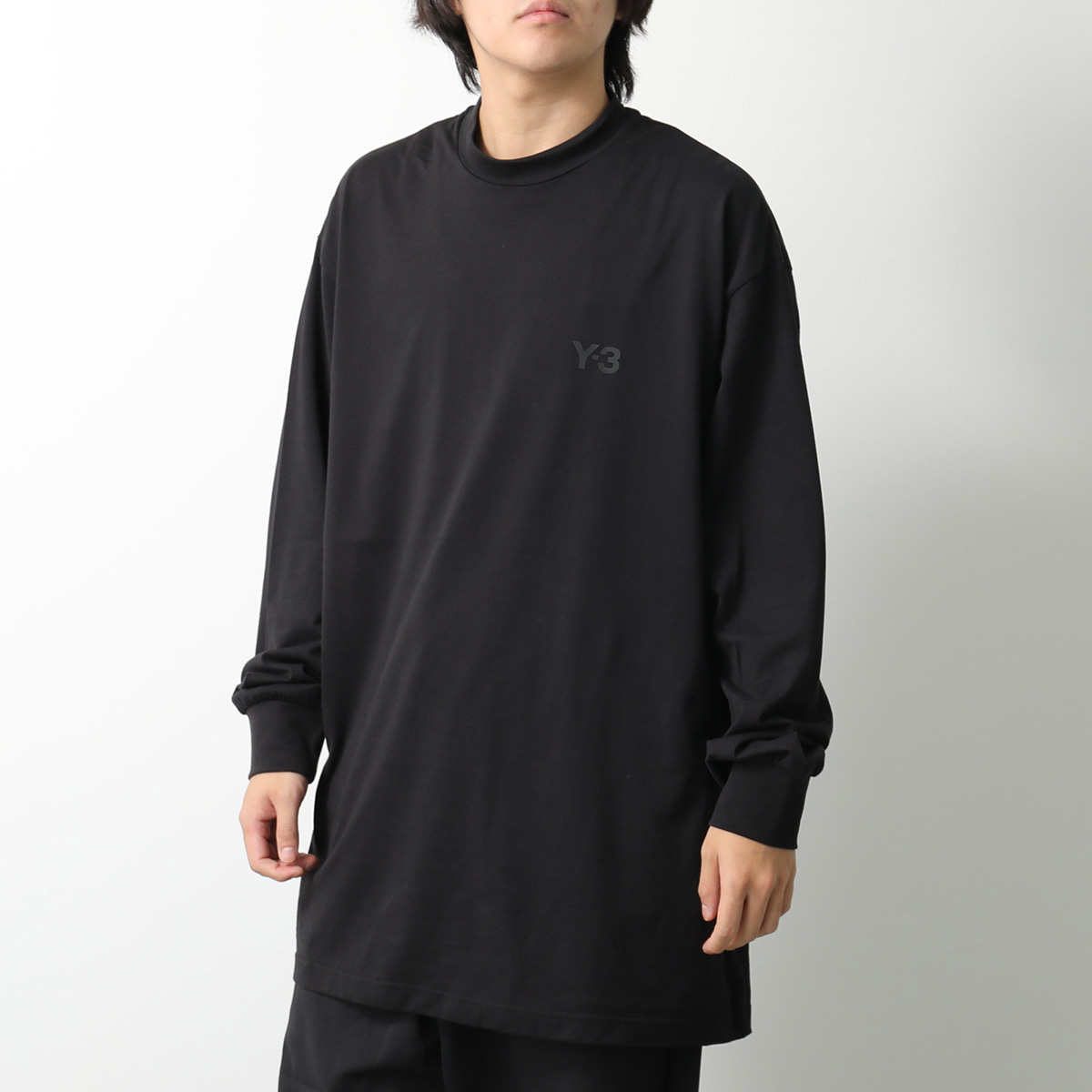 Y-3 ワイスリー Tシャツ MOCK NECK TEE モックネック IV8228 メンズ 長袖 ロンT カットソー ロゴT BLACK