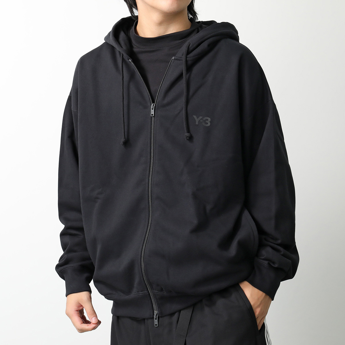 Y-3 ワイスリー パーカー FL ZIP HODDIE ジップ フーディー IW0073 メンズ ジップアップ スウェット 長袖 ロゴ BLACK