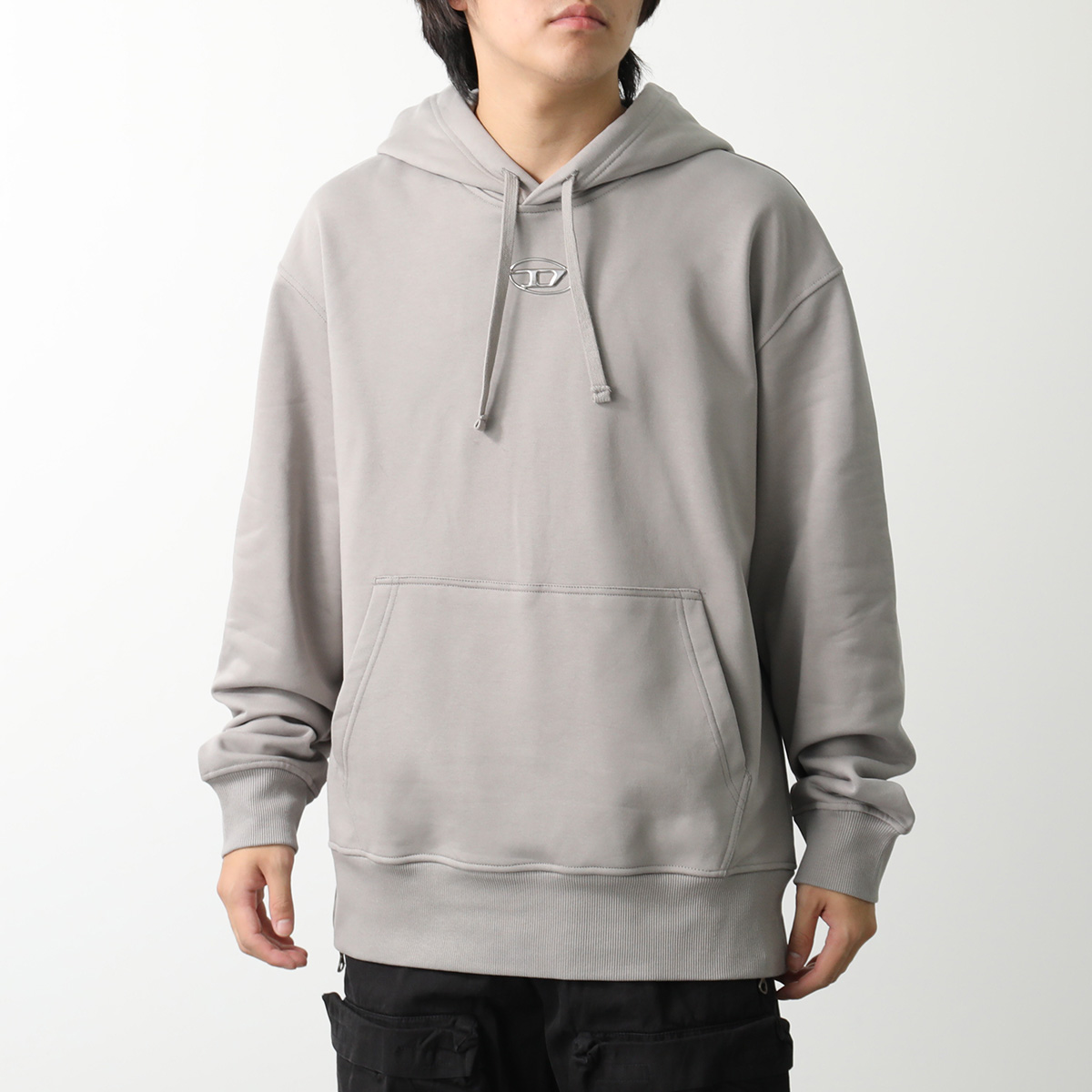 DIESEL ディーゼル フーディ S-MACS-HOOD-OD A09856 0IAJH メンズ スウェット パーカー オーバルD ロゴ カラー2色