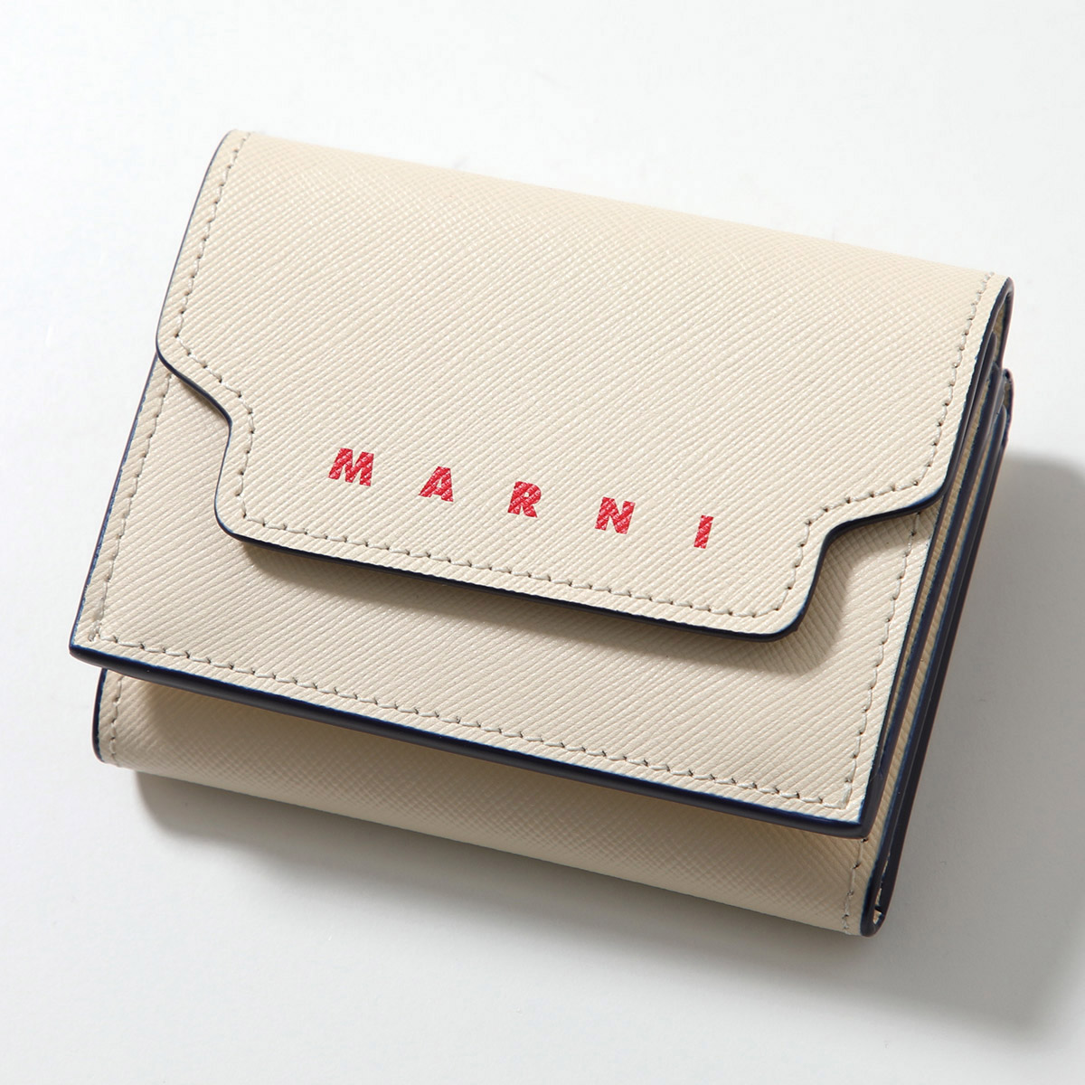 MARNI マルニ 三つ折り財布 ミニ財布 ロゴ レザー レディース MARNI マルニ 三つ折り財布 PFMO0125U0 PFMO0125U1 LV520