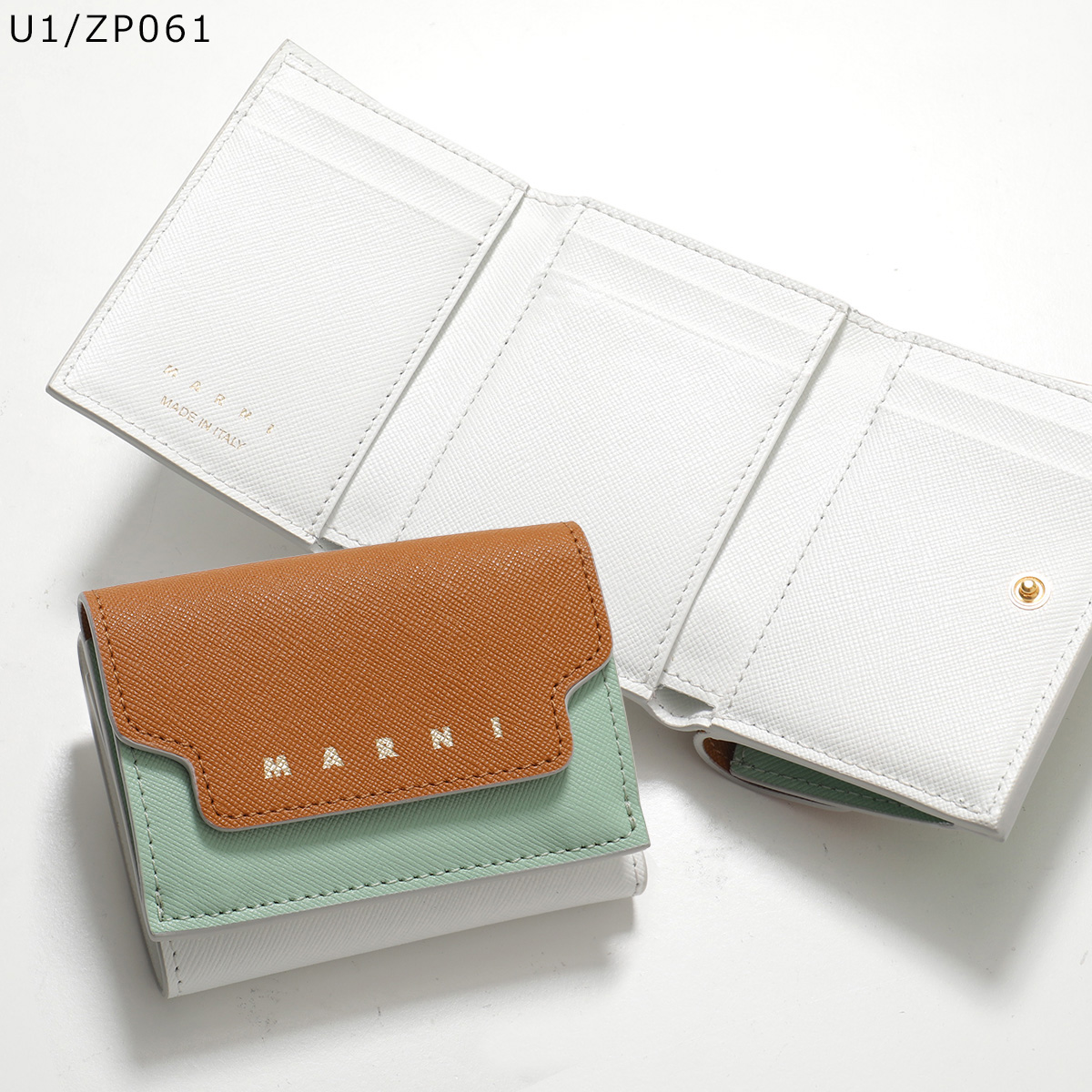 Marni 財布 新品未使用 MARNI（マルニ） MARNI COMPACT WALLET WITH ZIPPER SYMBOL LOGO