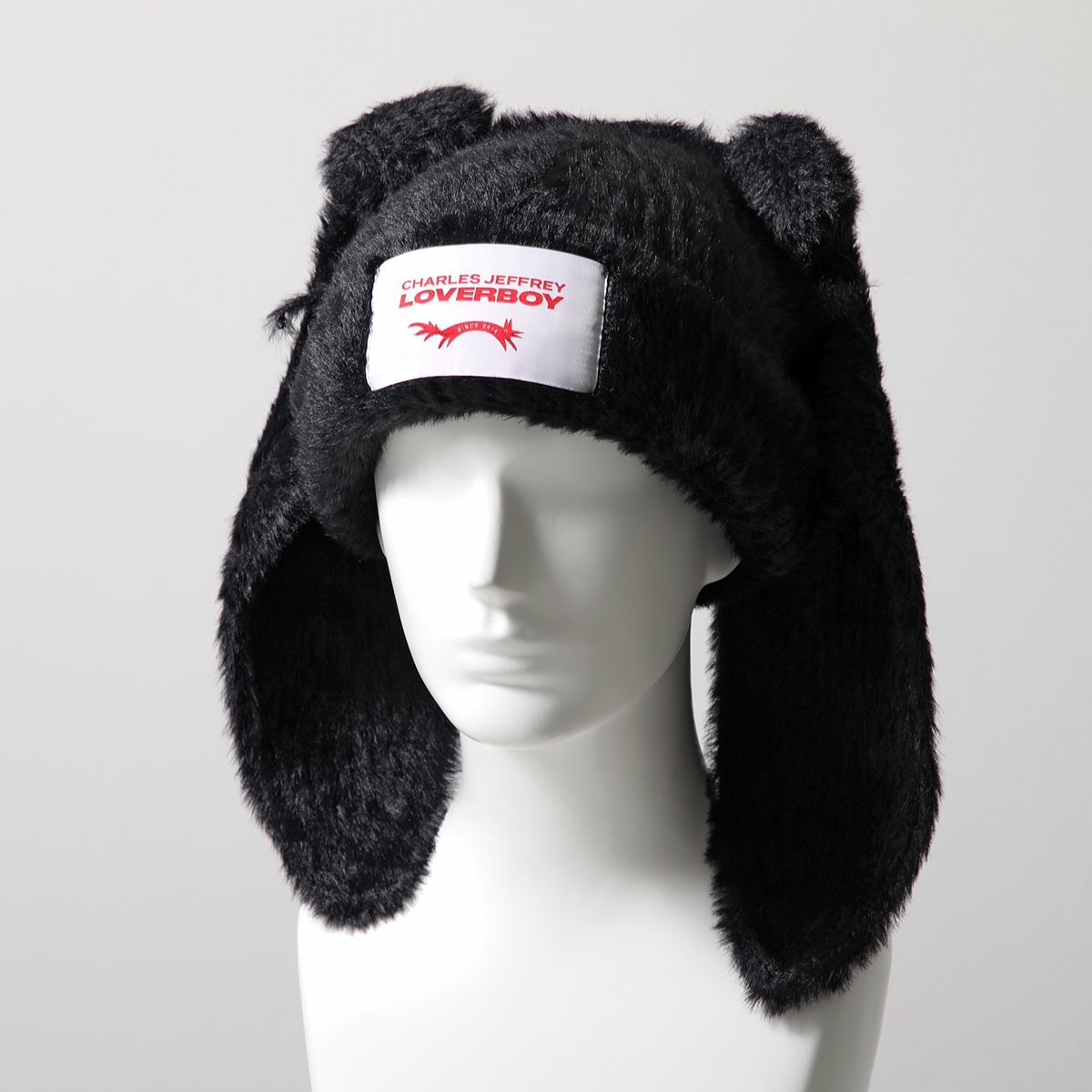 CHARLES JEFFREY LOVERBOY チャールズジェフリーラバーボーイ ニット帽 FLUFFY CHUNKY RABBIT BEANIE  042130601 042130602 帽子 カラー2色