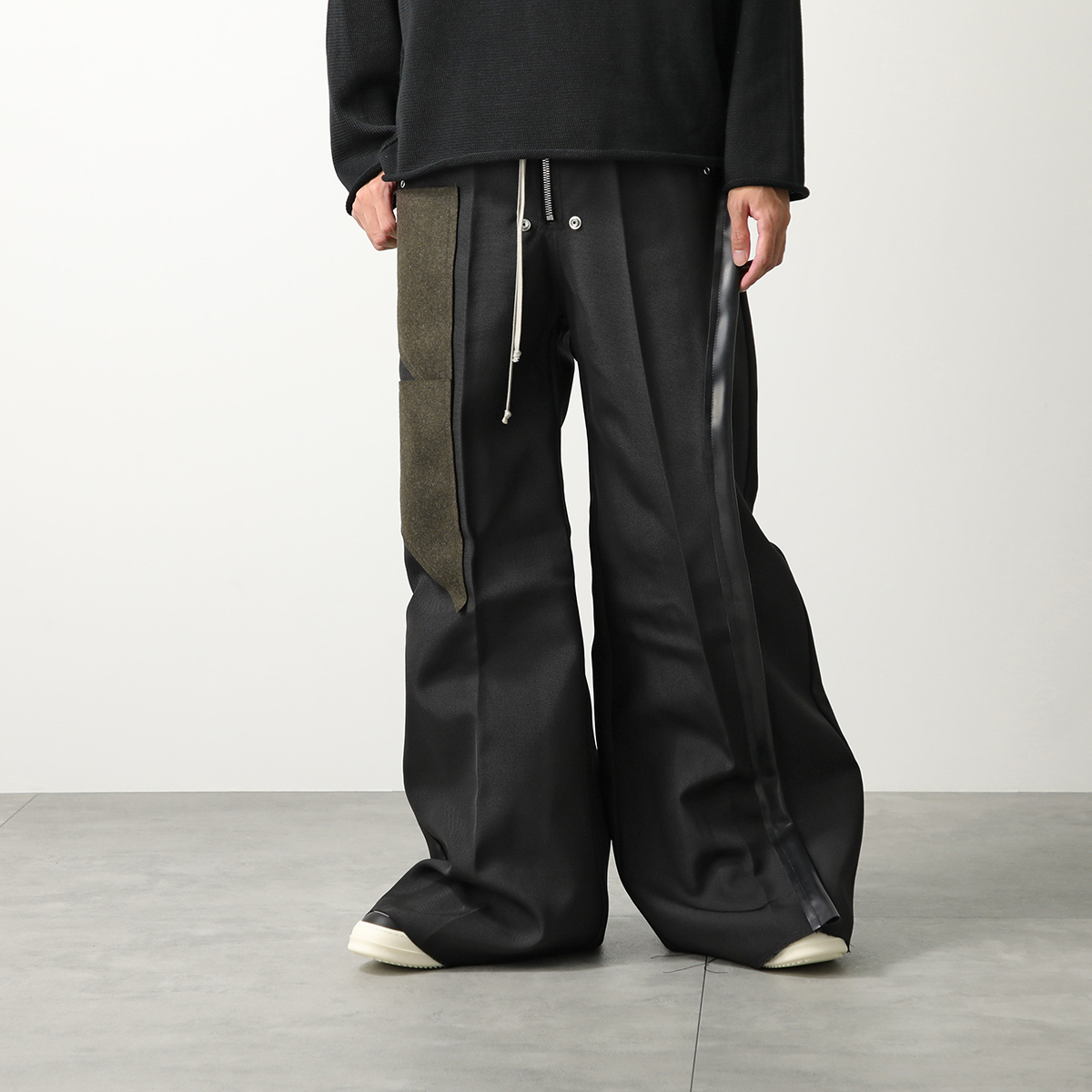 Rick Owens リックオウエンス ワイドパンツ WIDE BELA PANTS ベラ パンツ RR02D6307 HDUWTY メンズ  ハイウェスト