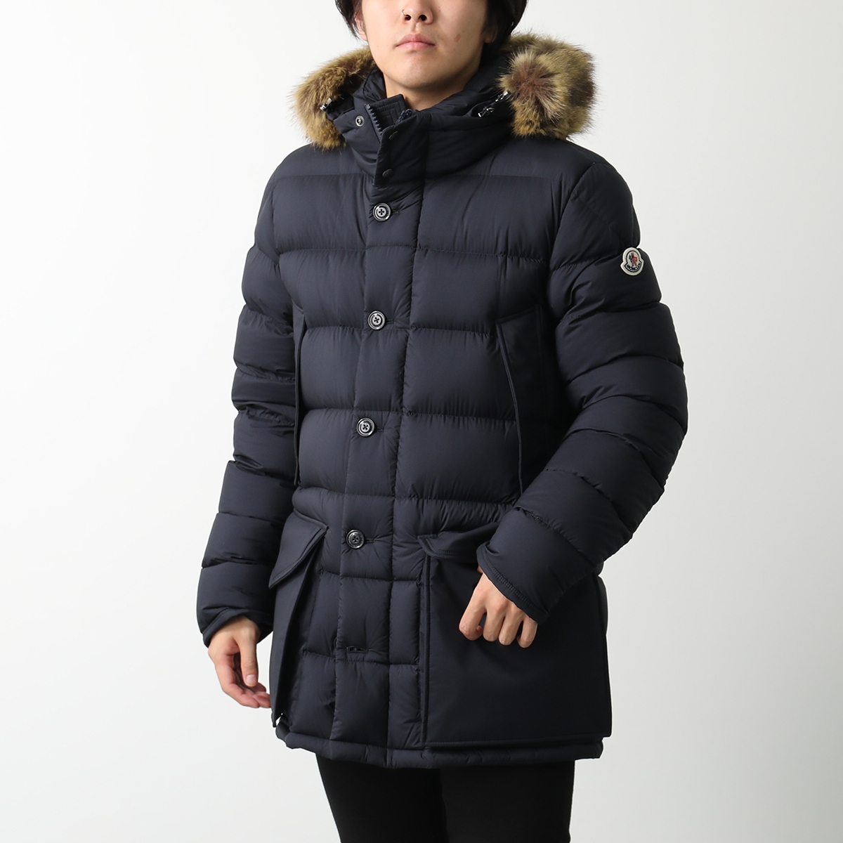 MONCLER モンクレール ダウンジャケット CLUNYE 1C00010 596K7 メンズ ロゴ フード付き 軽量 アイコンパッチ 776