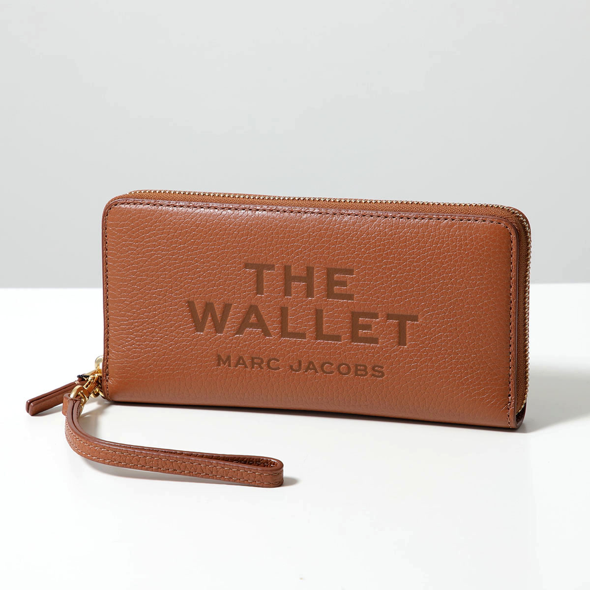 MARC JACOBS 長財布 Marc Jacobs ゴールド 金具ロゴ レザー 長財布 ユニセックス
