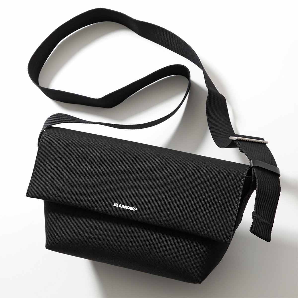 JIL SANDER□ユニセックス ロゴ クロス ボディバッグ Black (Jil