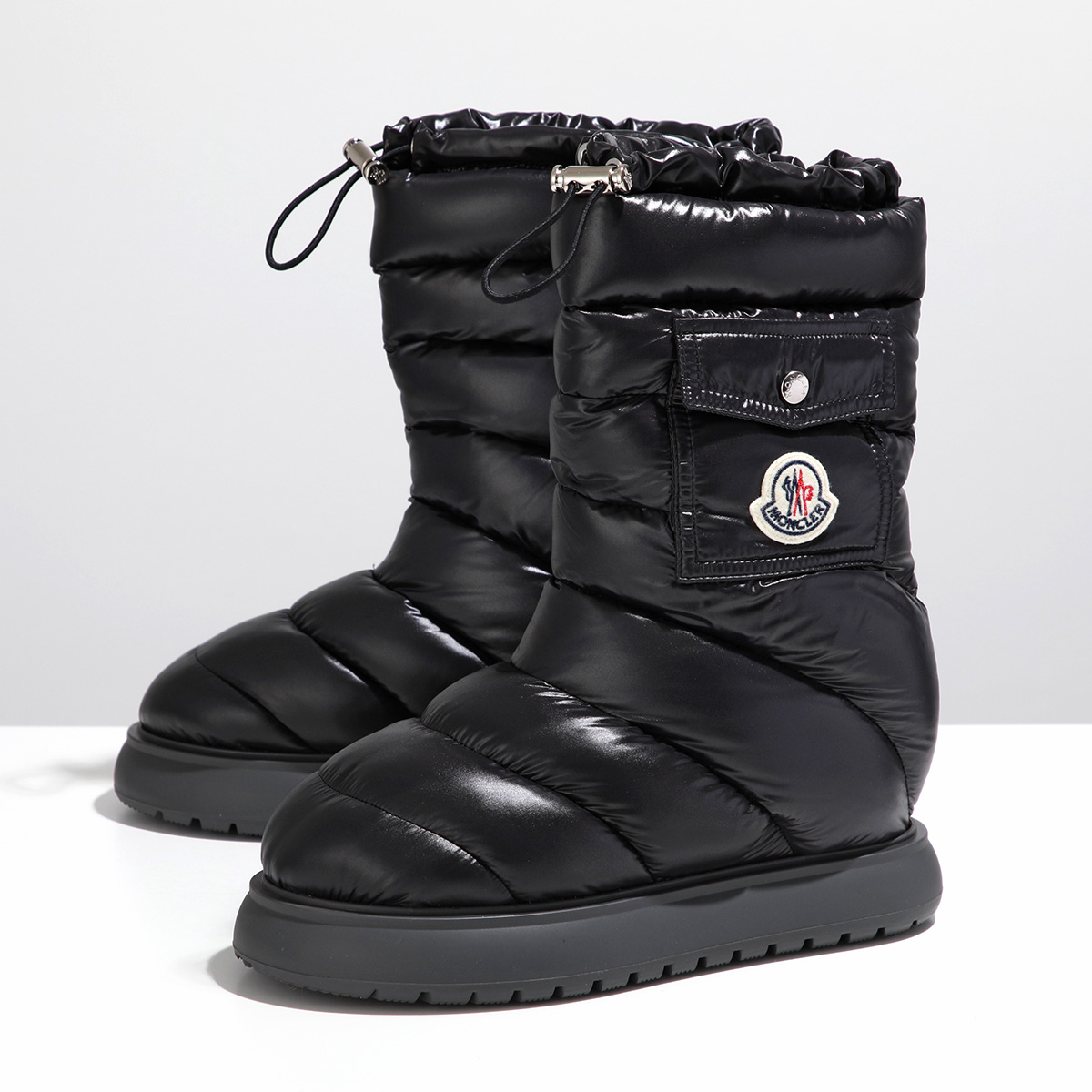 MONCLER モンクレール ブーツ GAIA POCKET MID ガイア ポケット ミッド 4H00120 M2707 レディース ダウン入り  アイコンパッチ シューズ 靴 999