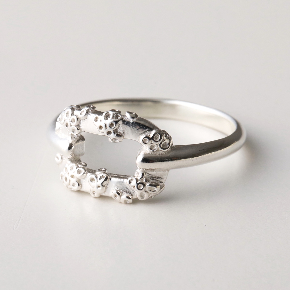 関税送料込 yoster Hole Ring シルバー YOSTER ヨースター リング Bird Nest Ring メンズ アクセサリー