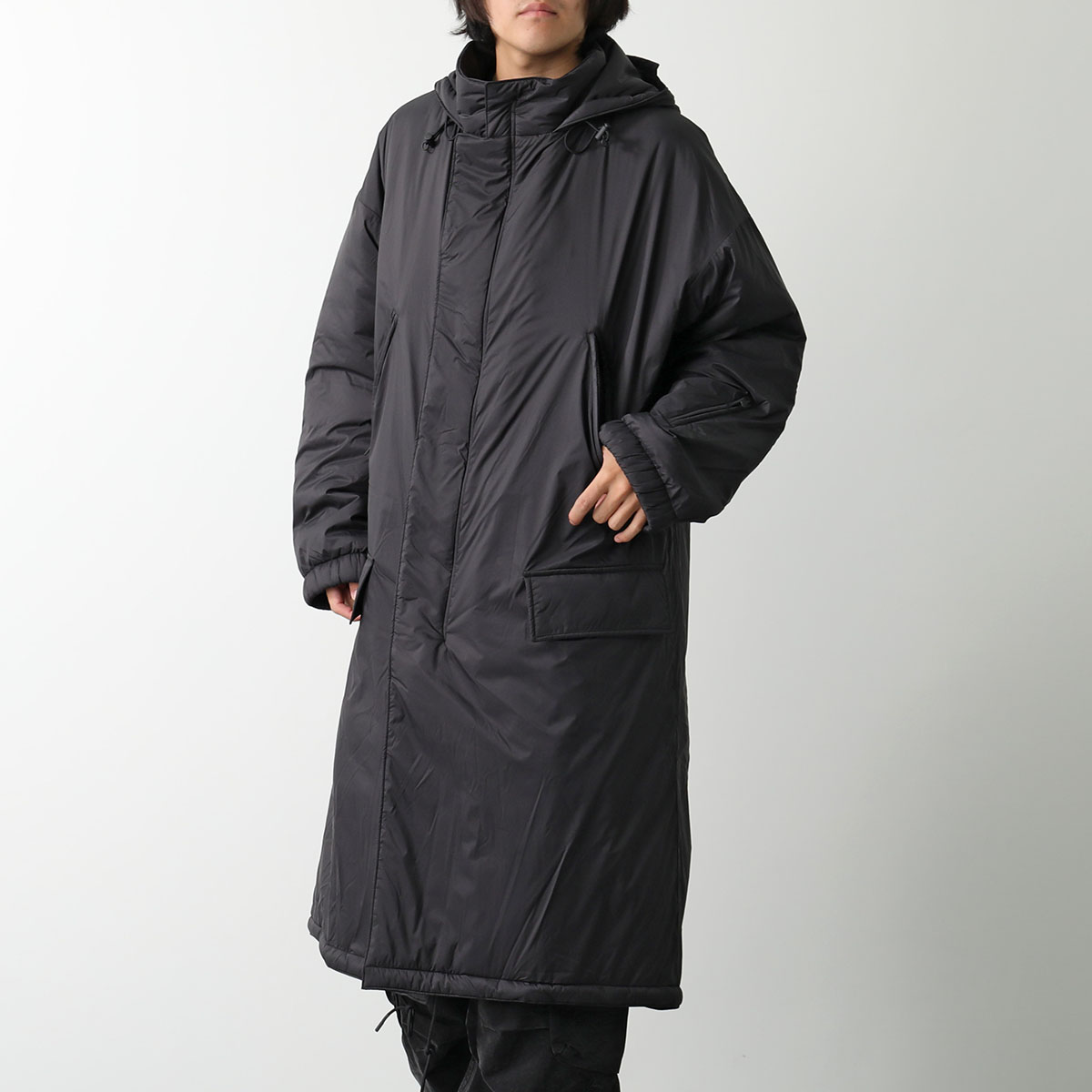 Y-3 ワイスリー パデッドコート PADDED HD PARKA IW7486 メンズ 中綿 ジャケット ナイロン ロング丈 フード付 BLACK