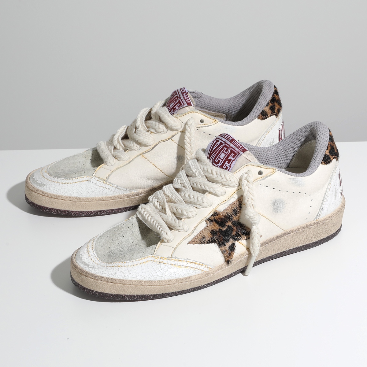 GOLDEN GOOSE ゴールデングース スニーカー BALL STAR ボールスター GWF00117 F006150 レディース レザー  ローカット 靴 10366/WHITE/BEIGE/BEIGE-BR