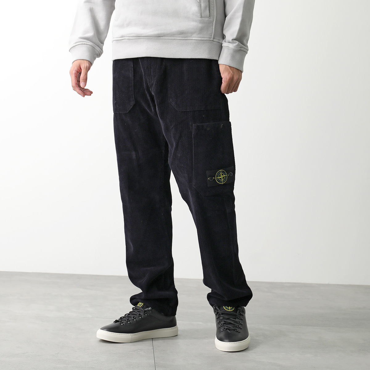 STONE ISLAND ストーンアイランド カーゴパンツ 811532604 メンズ コーデュロイ ロゴ刺繍パッチ コットン ガーメントダイ  V0020 : 361112021 : インポートセレクトmusee - 通販 - Yahoo!ショッピング