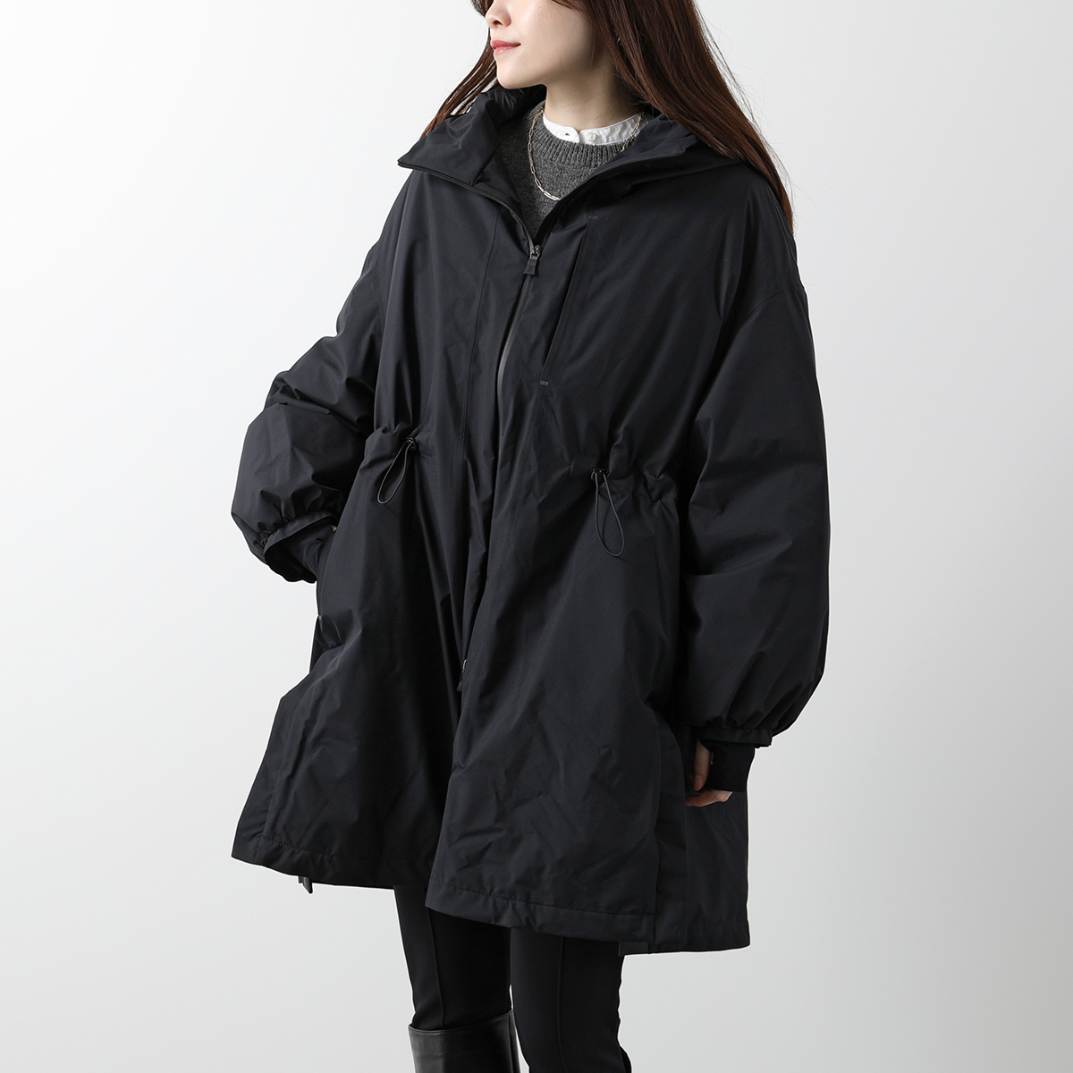 HERNO Laminar ヘルノ ラミナー ダウンコート PI00353DL 11123 レディース GORE-TEX ゴアテックス フード付き  撥水 スリット 9300