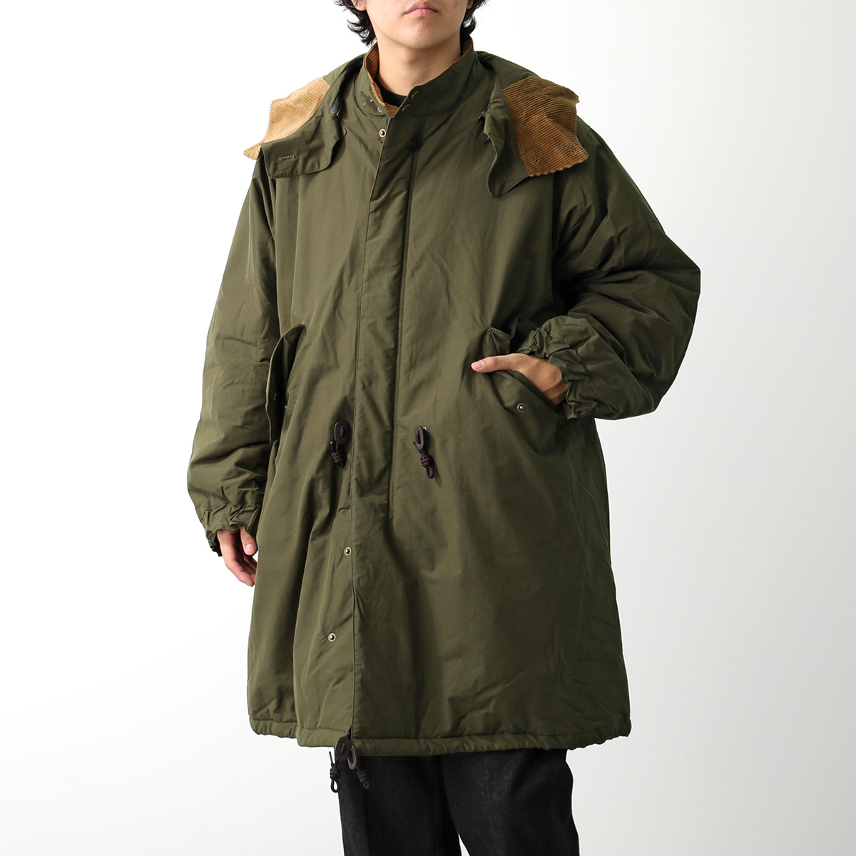 Barbour × Baracuta バブアー バラクータ モッズコート MCA1011 メンズ ノンワックス 中綿 パーカー フード付き  オーバーサイズフィット SN31