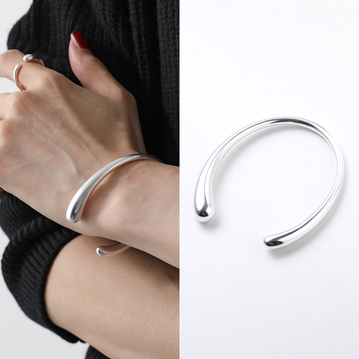 【新春SALE対象】GEORG JENSEN ジョージ ジェンセン バングル MERCY OPEN BANGLE 634A マーシー オープン  20000082000 レディース ブレスレット SILVER