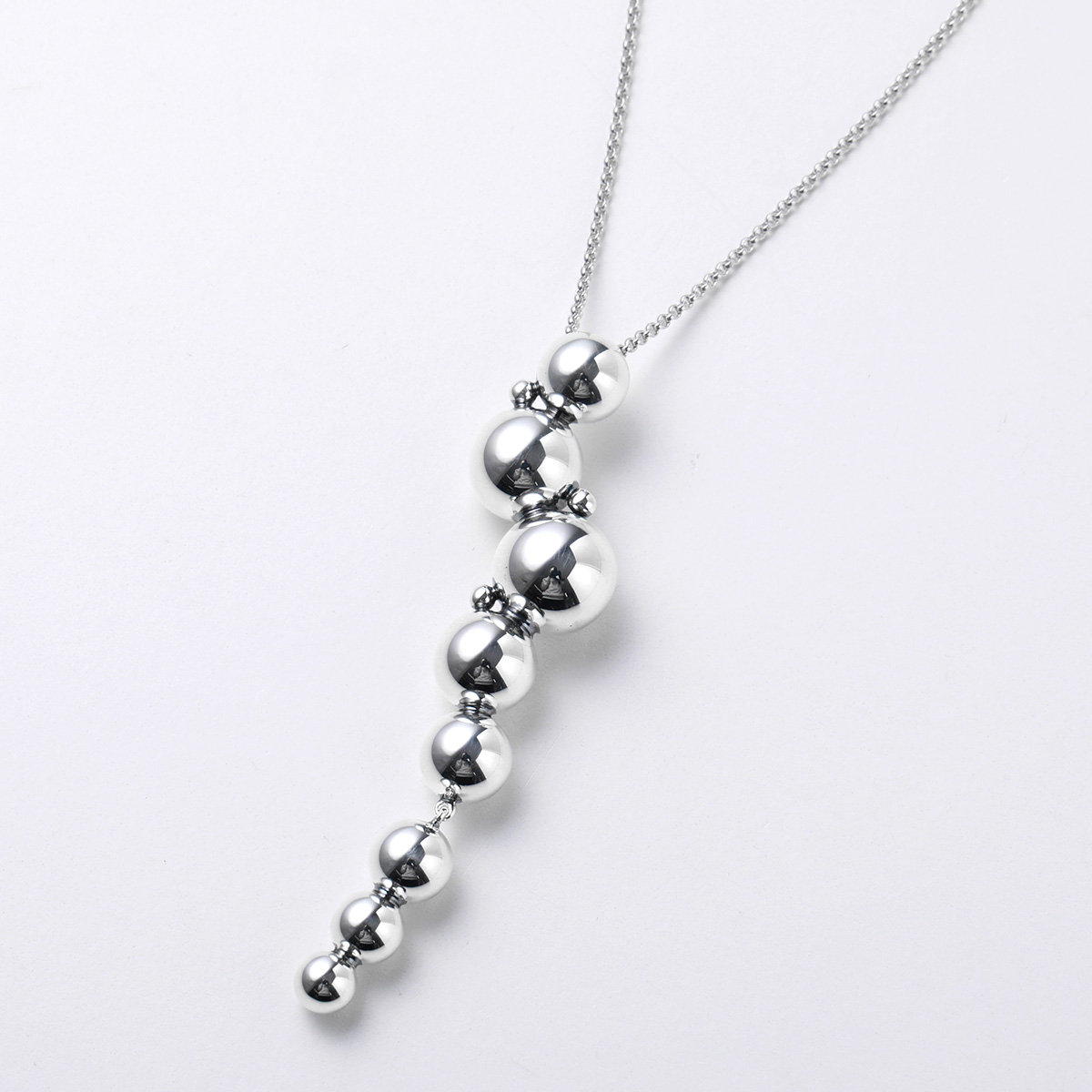 美品 ジョージジェンセン ネックレス ブドウ グレープ シルバー 925 Georg Jensen - ジョージジェンセン ネックレス ムーンライトグレープ