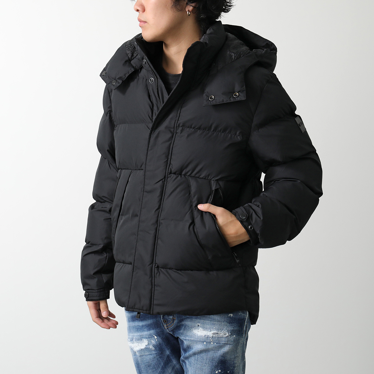 HUGO BOSS ヒューゴ ボス パファー ベスト 中綿 ジャケット ロゴ 黒 楽天市場】HUGO BOSS ヒューゴボス パファージャケット 50525364