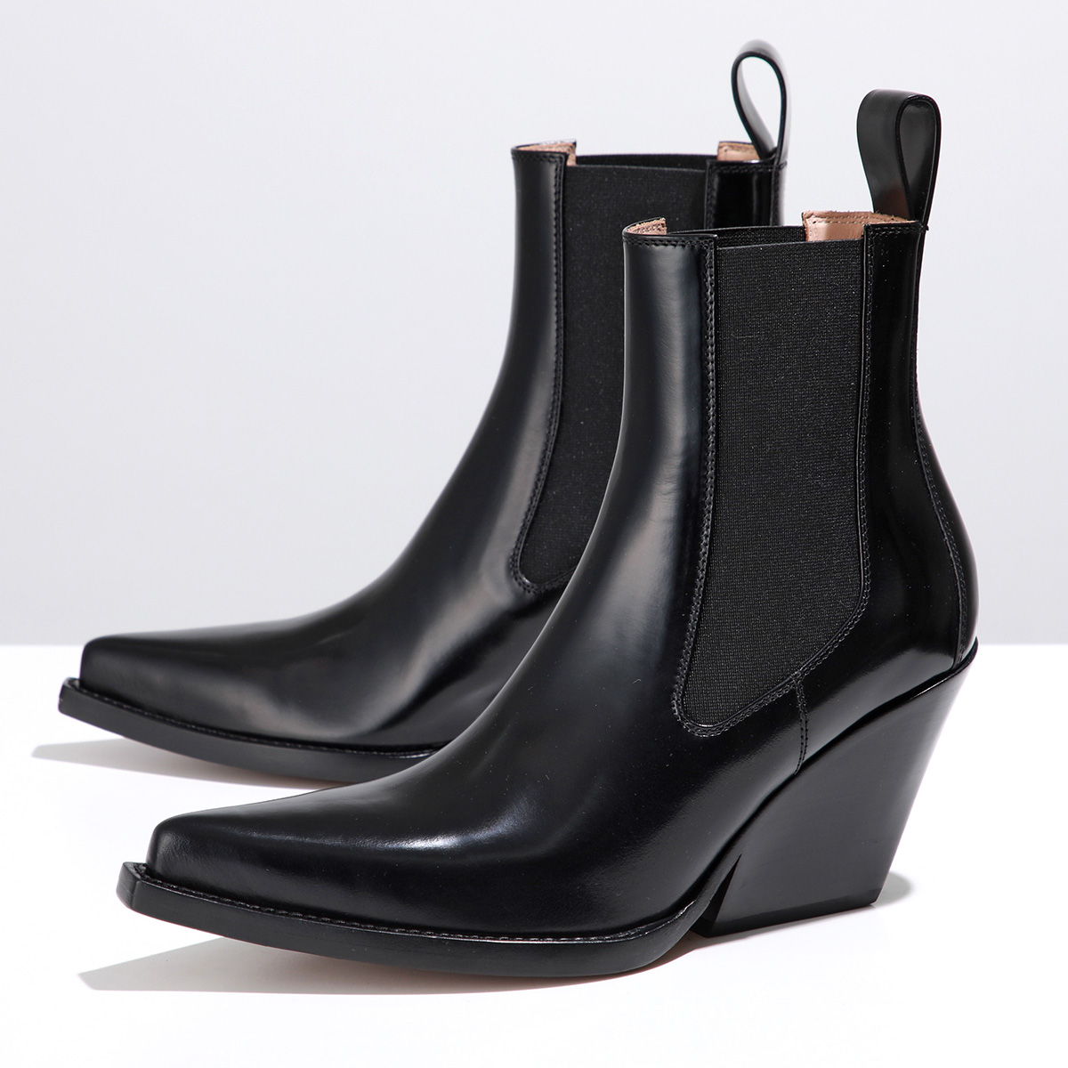 BOTTEGA VENETA ブラック サイドゴアブーツ