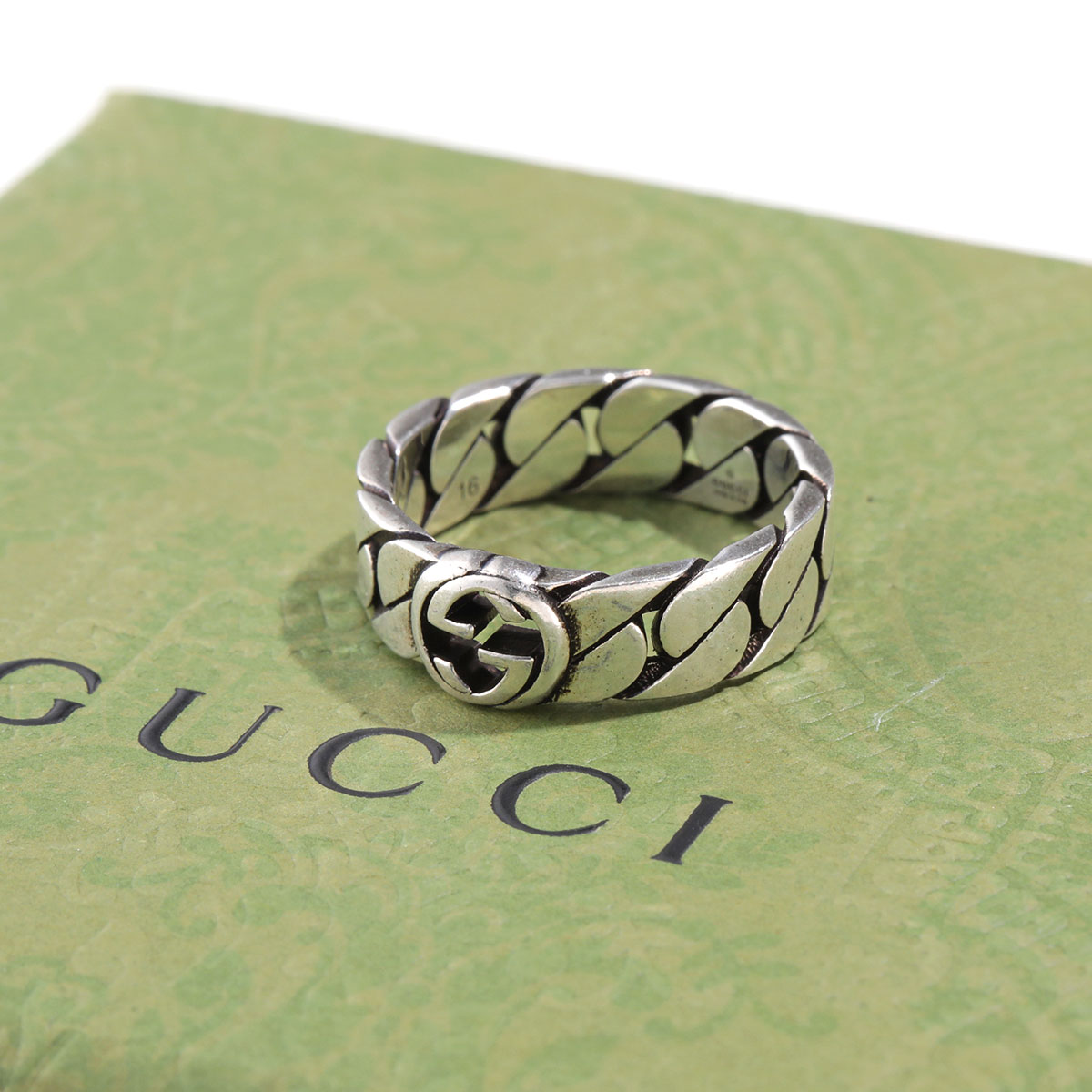 GUCCI グッチ 指輪 gucci リング メンズ 正規品 レディース 7号