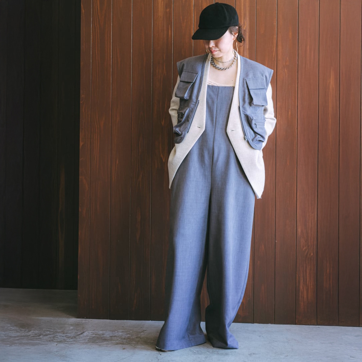 oll オール ジャンプスーツ Bare jumpsuit 410-05008 レディース
