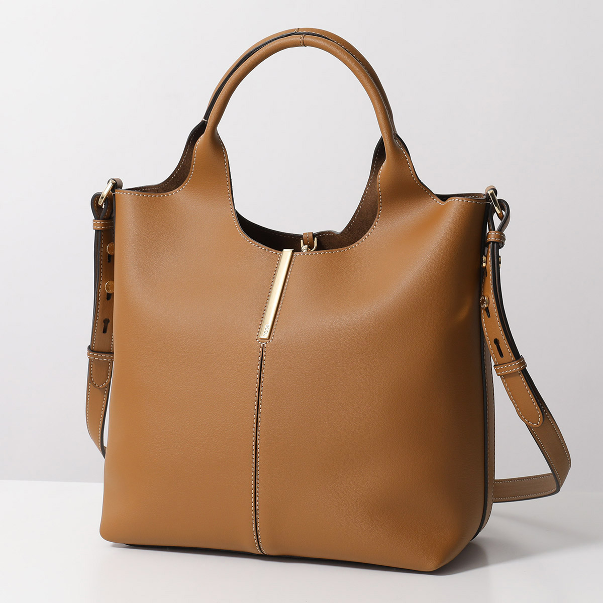 ❤美品❤　トッズ　2wayショルダーバッグ　ダブルT　オレンジ　899 TODS トッズ ダブルT 2WAY ハンドバッグ レザー レディース