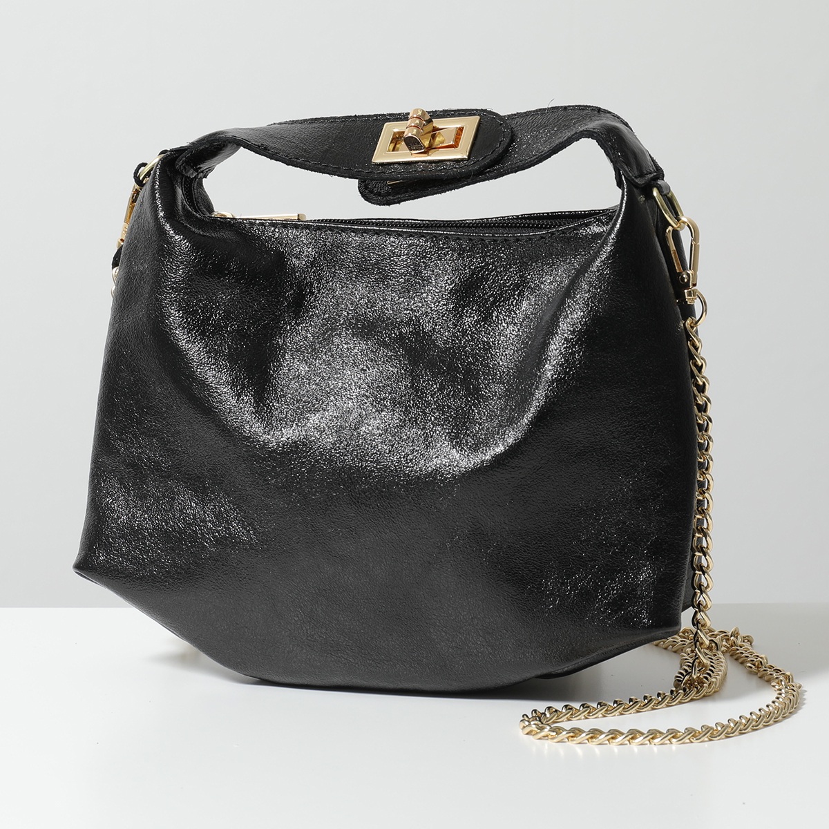 Mimoda　FIRENZE　本革ボックスハンドバッグ　新品未使用　イタリア製 MILLELA FIRENZE ミレッラフィレンツェ ハンドバッグ 10270530