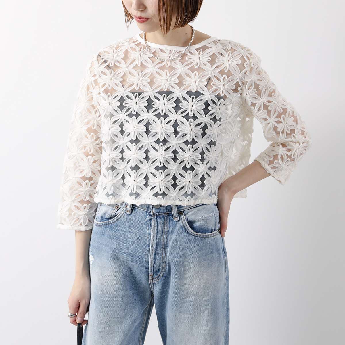 anana 2way ノースリーブティアードシャツ トップス