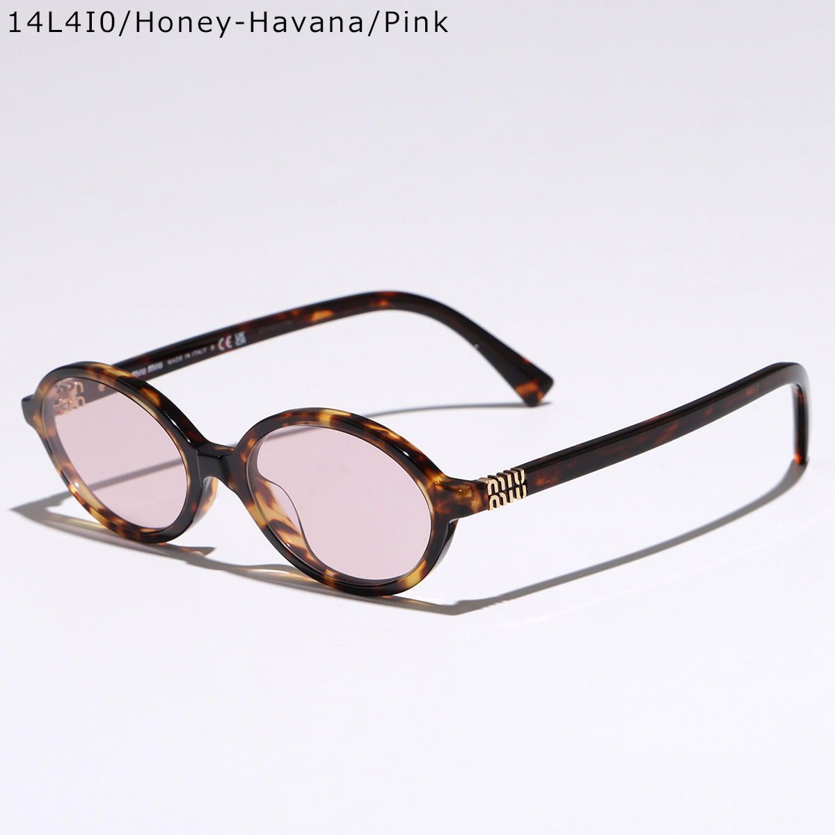 美品　miumiu ミュウミュウ　SMU 04キャットアイ　サングラス miu miu（ミュウミュウ） サングラス SMU 04Z レディース オーバル