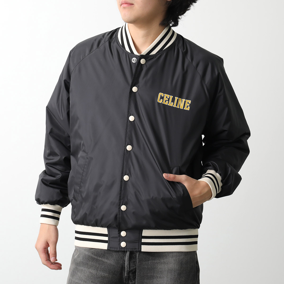 CELINE ブルゾン 2w19b-905v 楽天市場】CELINE セリーヌ ジャケット 2W19B905V.38NO メンズ