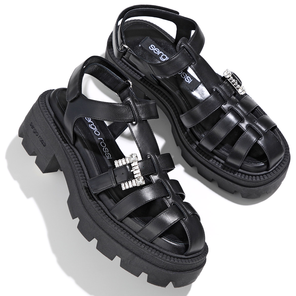 極美品✨sergio rossi セルジオロッシ　サンダル Sergio rossi Rossi セルジオロッシ サンダル SR TWENTY BUCKLE
