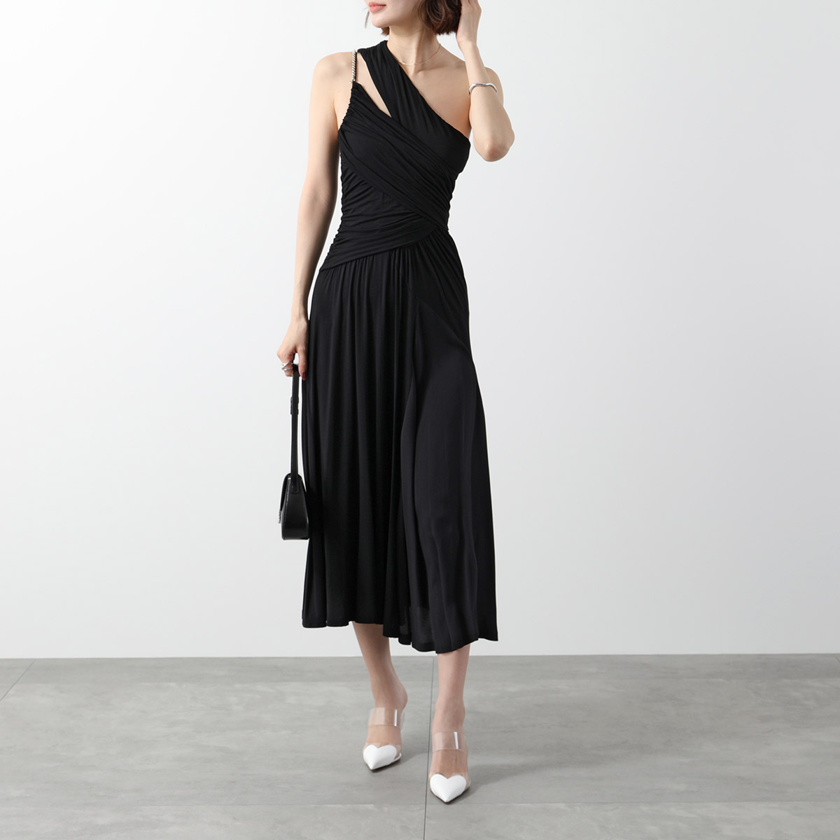 美品 N°21 ヌメロヴェントゥーノ ロングワンピース ドレス ノースリーブ N°21 ヌメロヴェントゥーノ ワンピース H151 4853 レディース