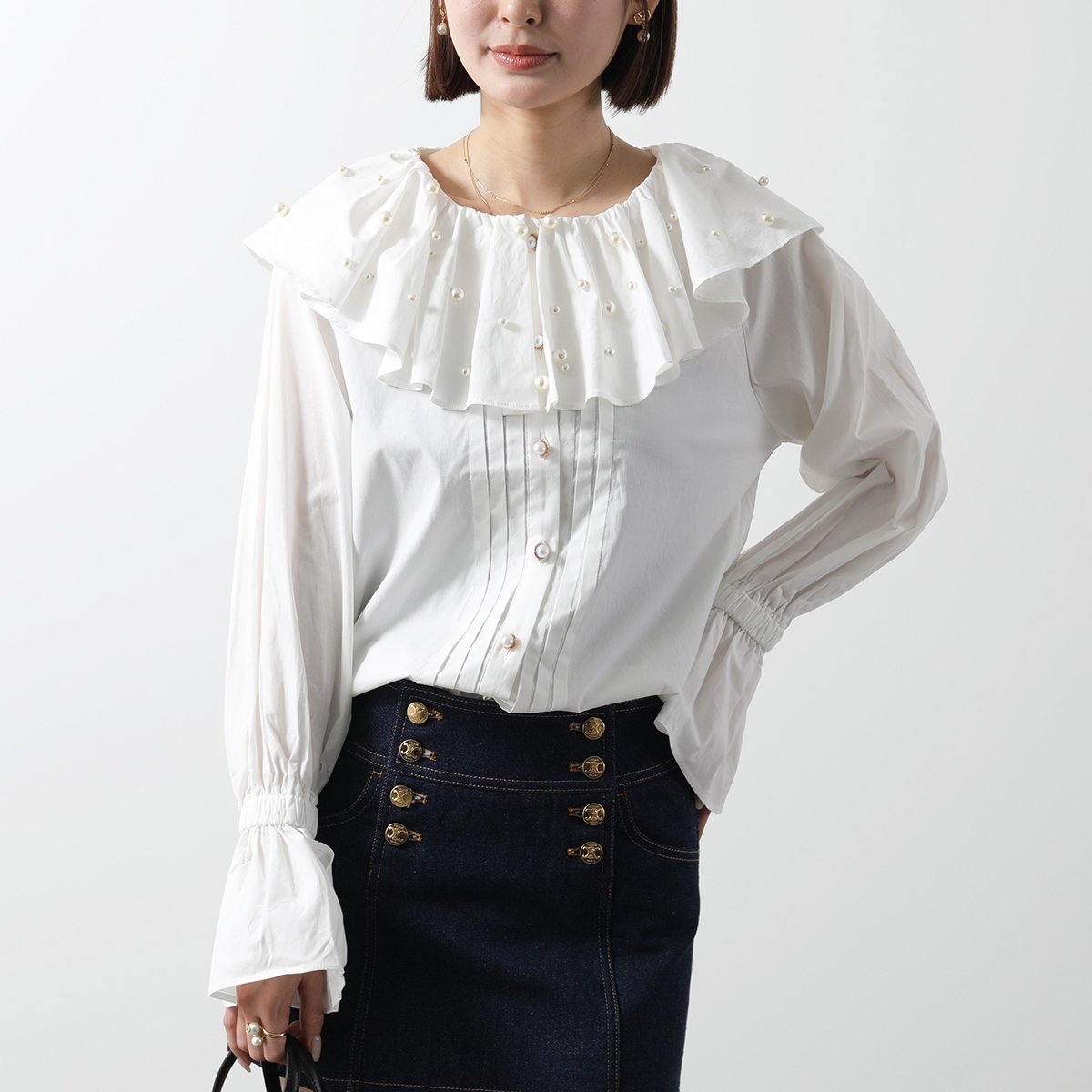 「Sister Jane」 刺繍長袖ブラウス S ブラック レディース セール】シスタージェーン Sister Jane Sister Jane ブラウス
